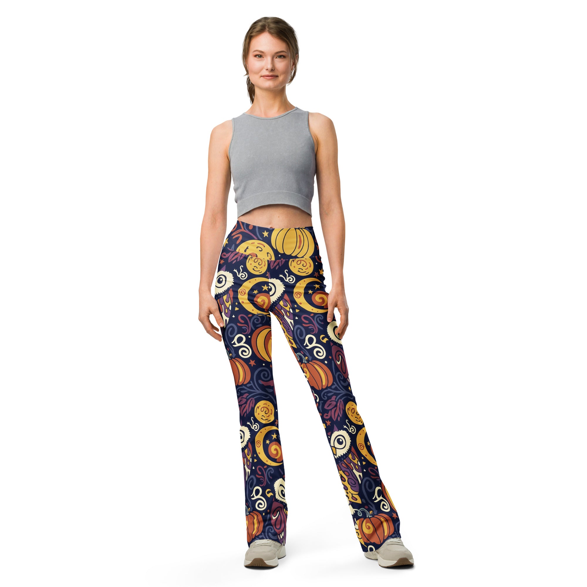 All Hallows Eve Owl Flare Leggings | GearBunch