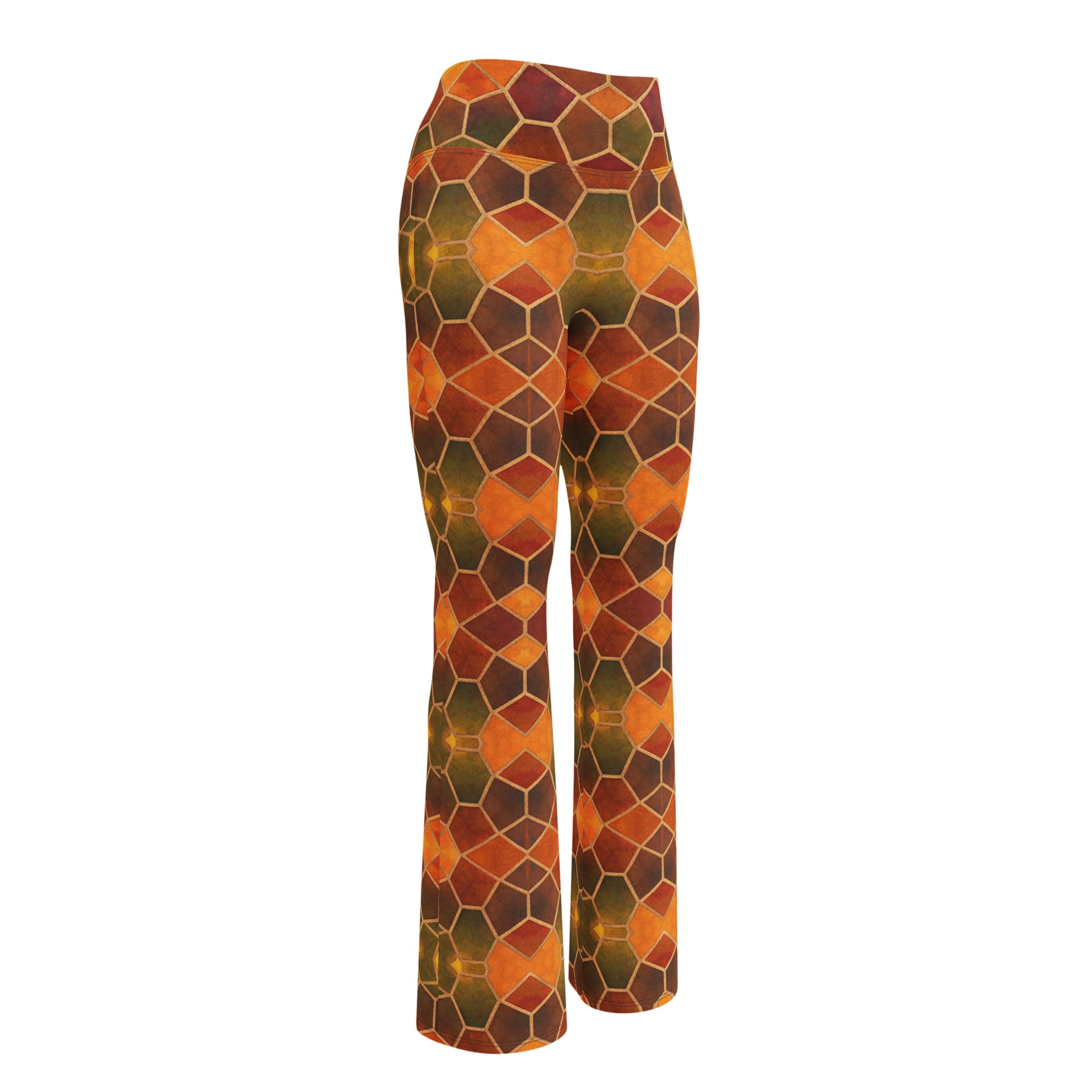 Arabic Autumn Spice Flare Leggings | GearBunch