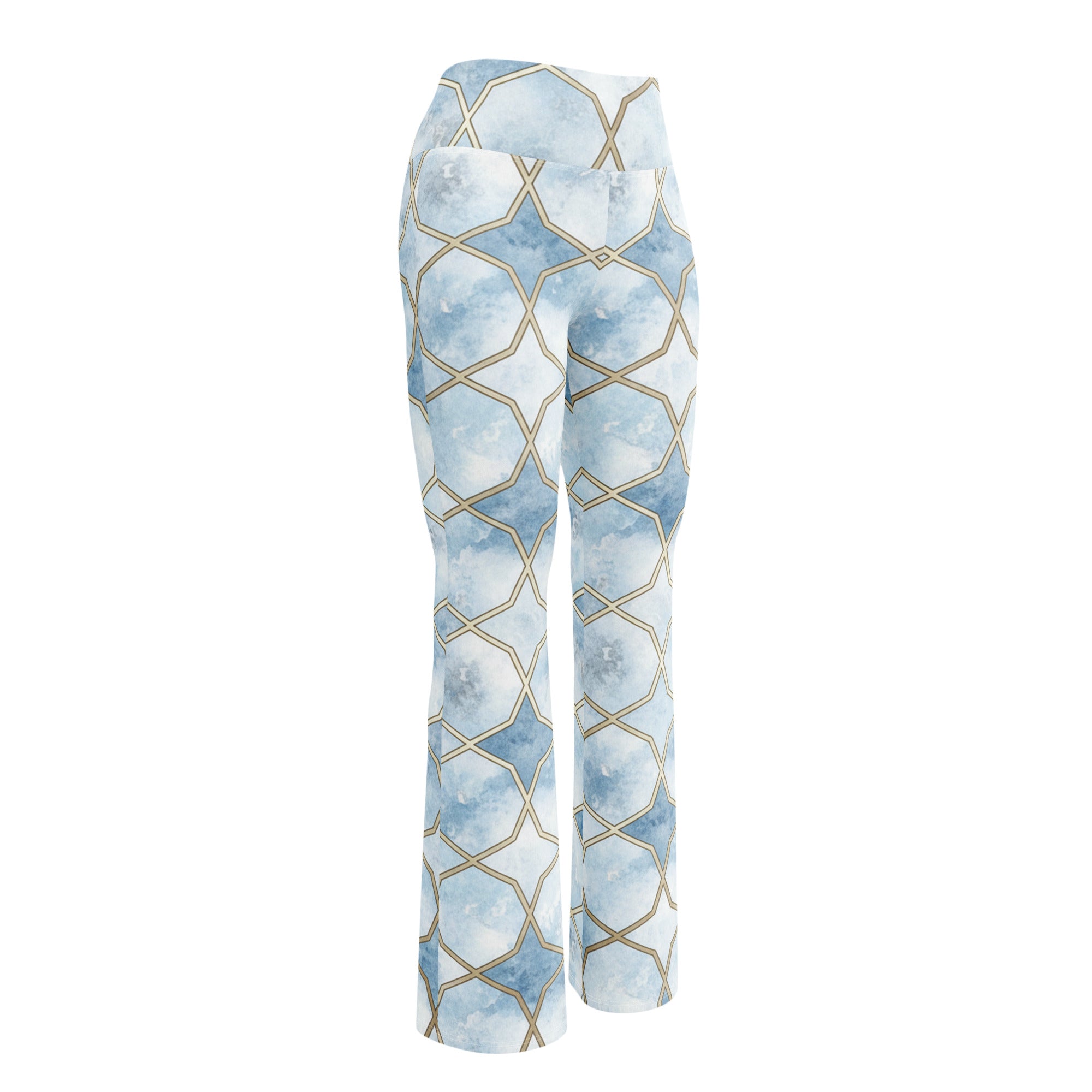 Arabic Ice Crystal Flare Leggings | GearBunch