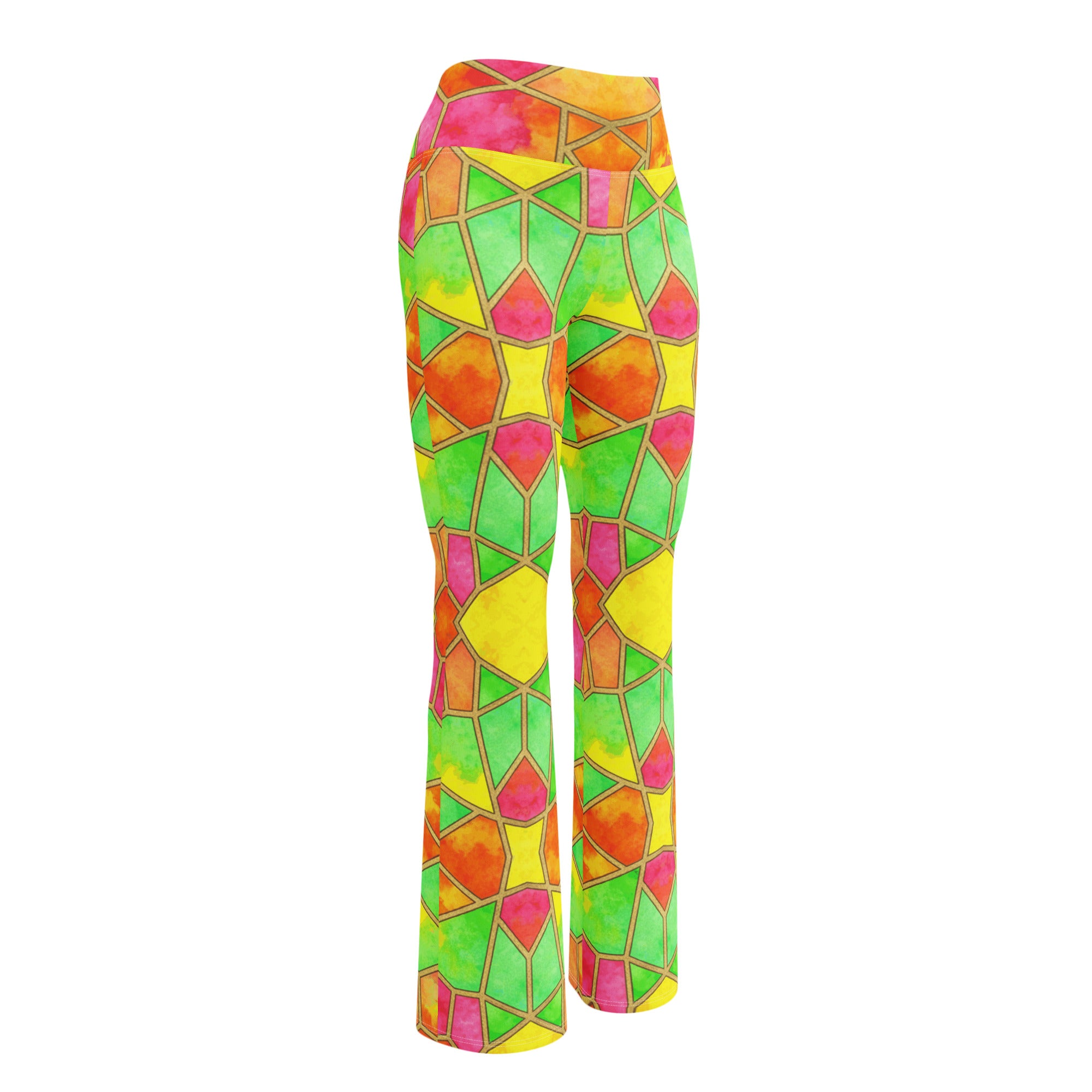 Arabic Tropical Punch Flare Leggings | GearBunch