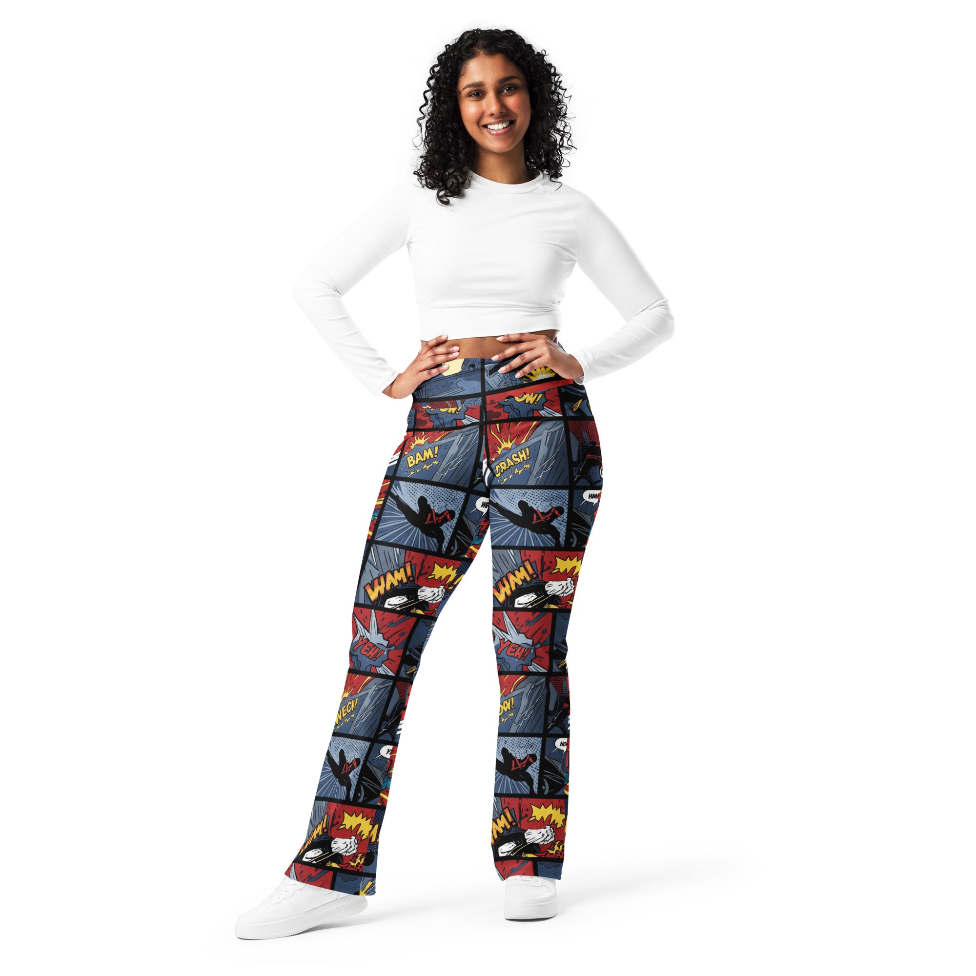 Comic Strip Ninja Night Flare Leggings | GearBunch