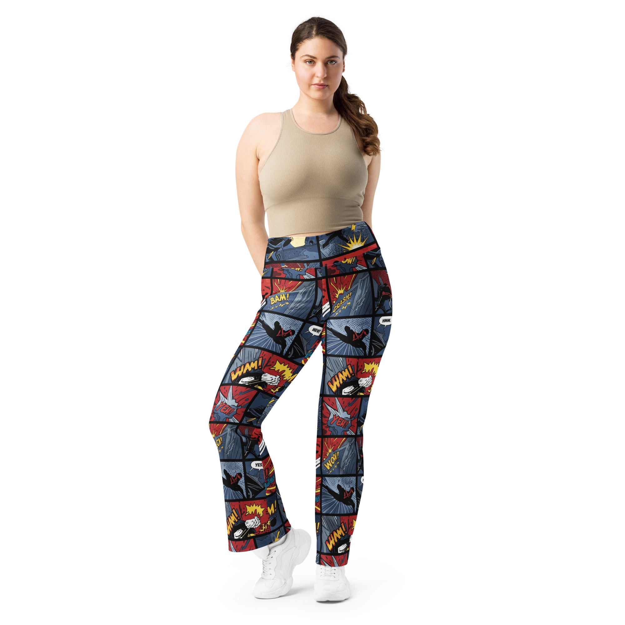 Comic Strip Ninja Night Flare Leggings | GearBunch