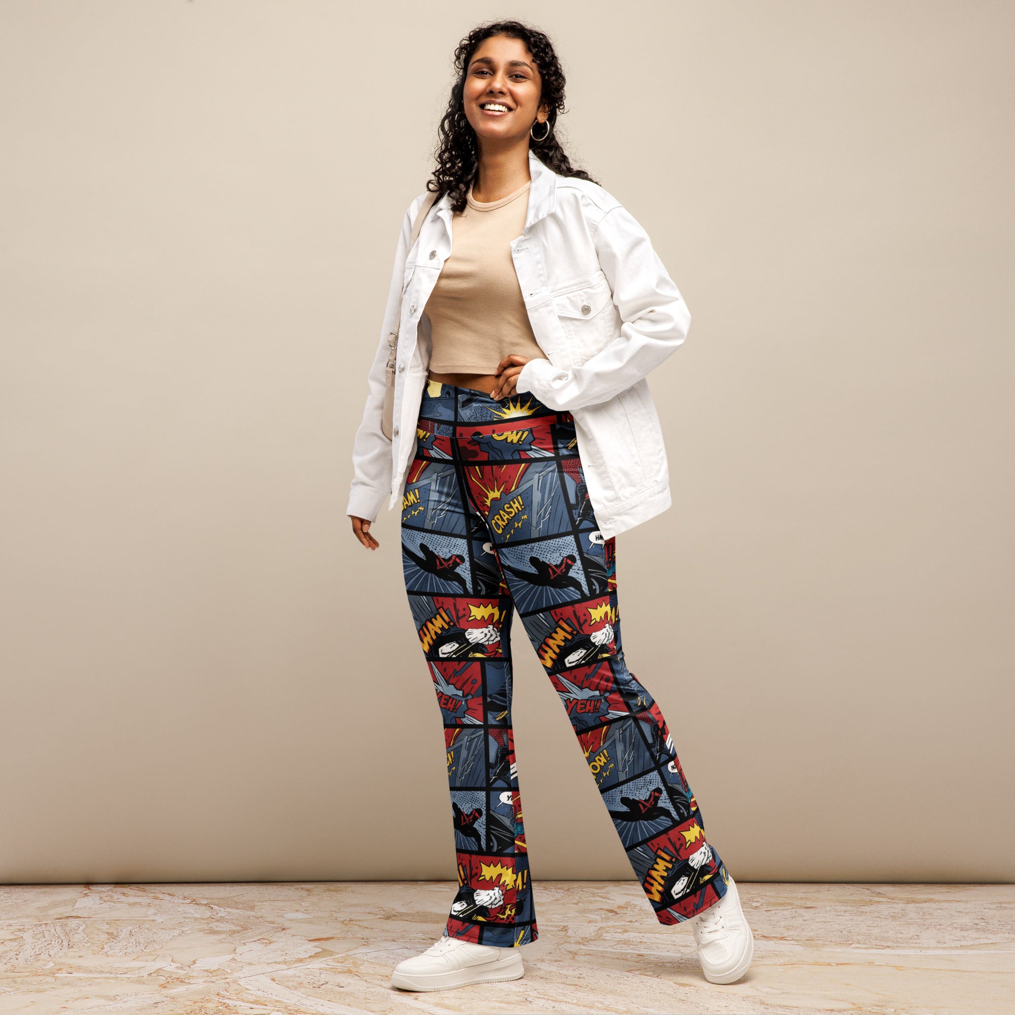 Comic Strip Ninja Night Flare Leggings | GearBunch