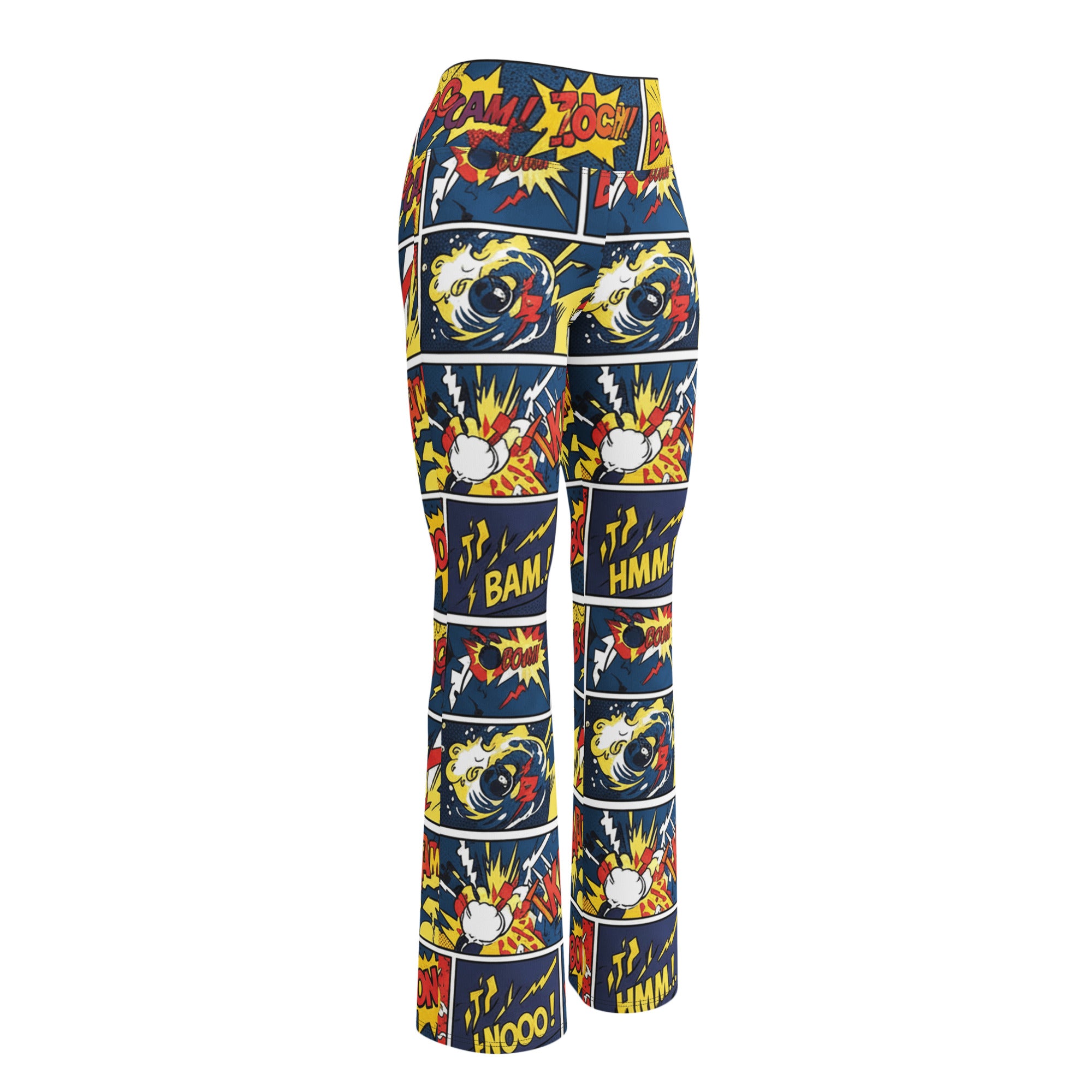 Comic Strip Thunder Punch Flare Leggings | GearBunch
