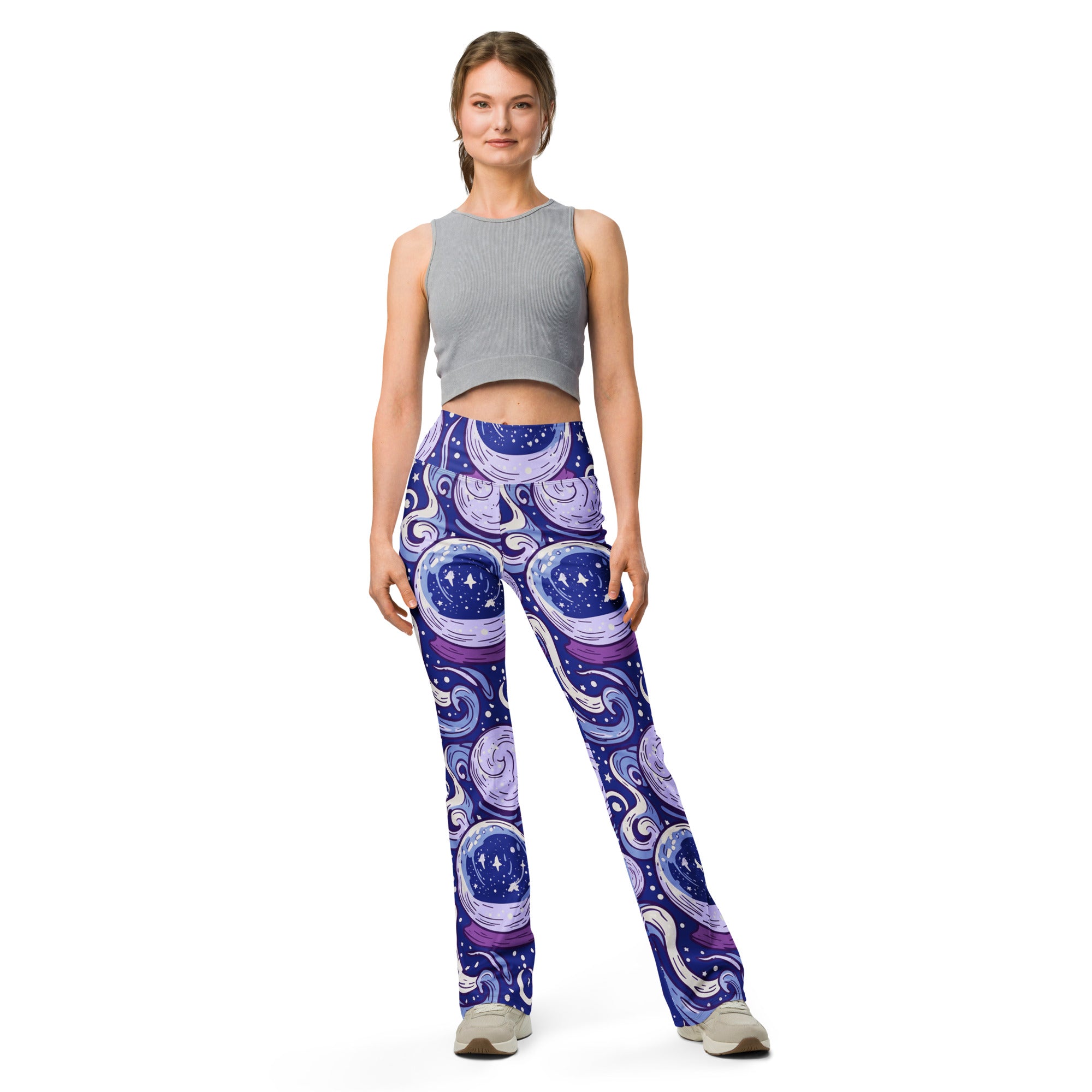 Crystal Ball Smoke Magic Flare Leggings | GearBunch
