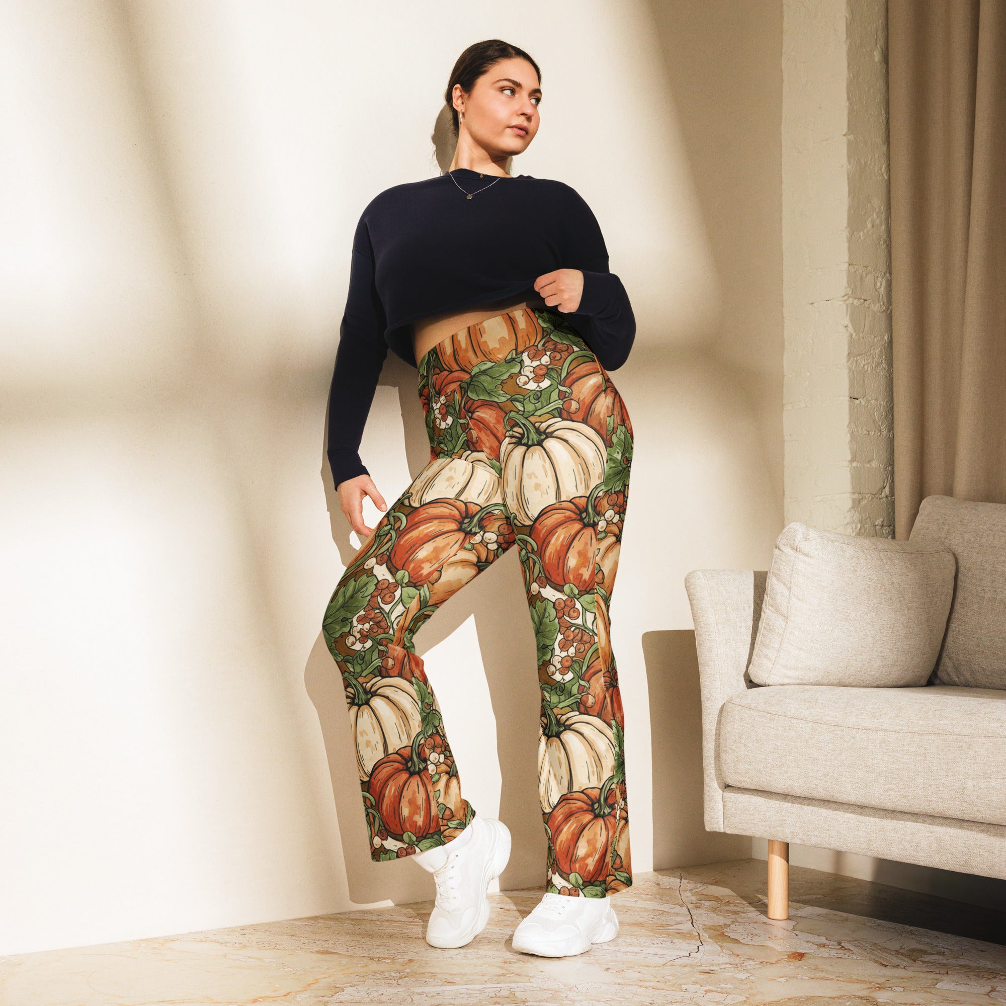 Heirloom Pumpkin Patch Flare Leggings | GearBunch