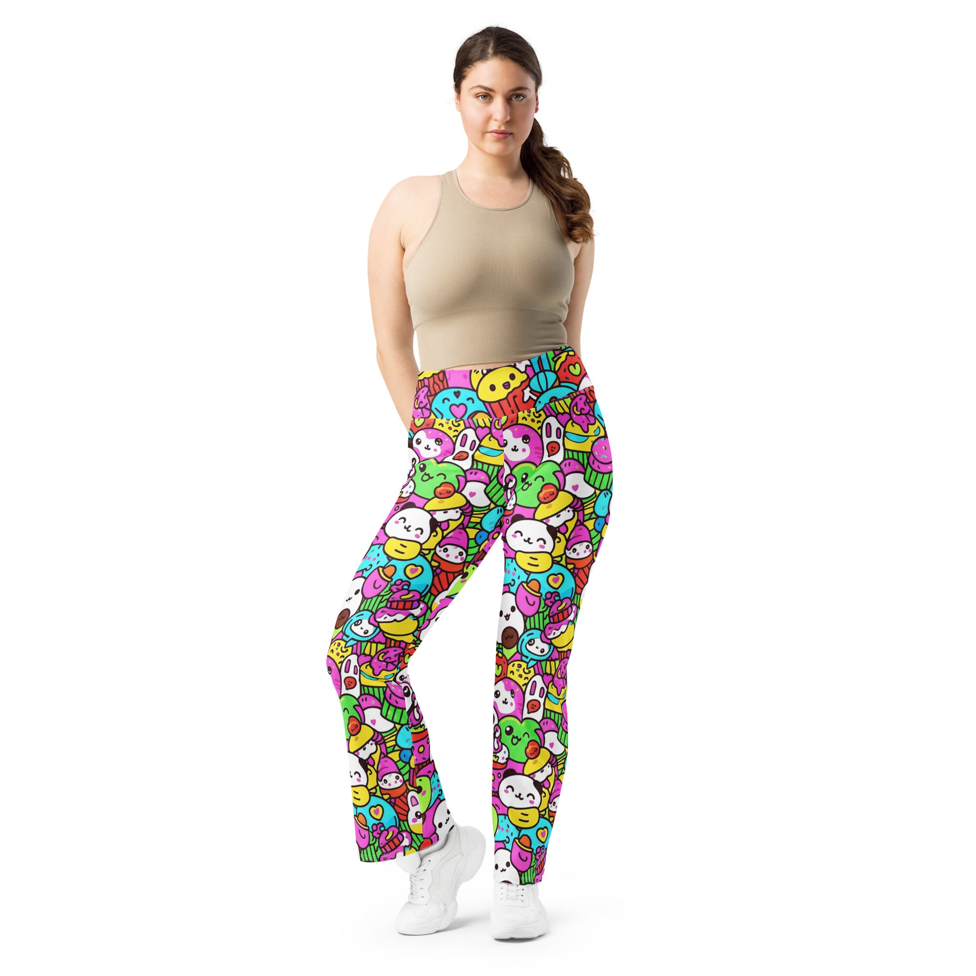 Kawaii Arcade Game Flare Leggings | GearBunch