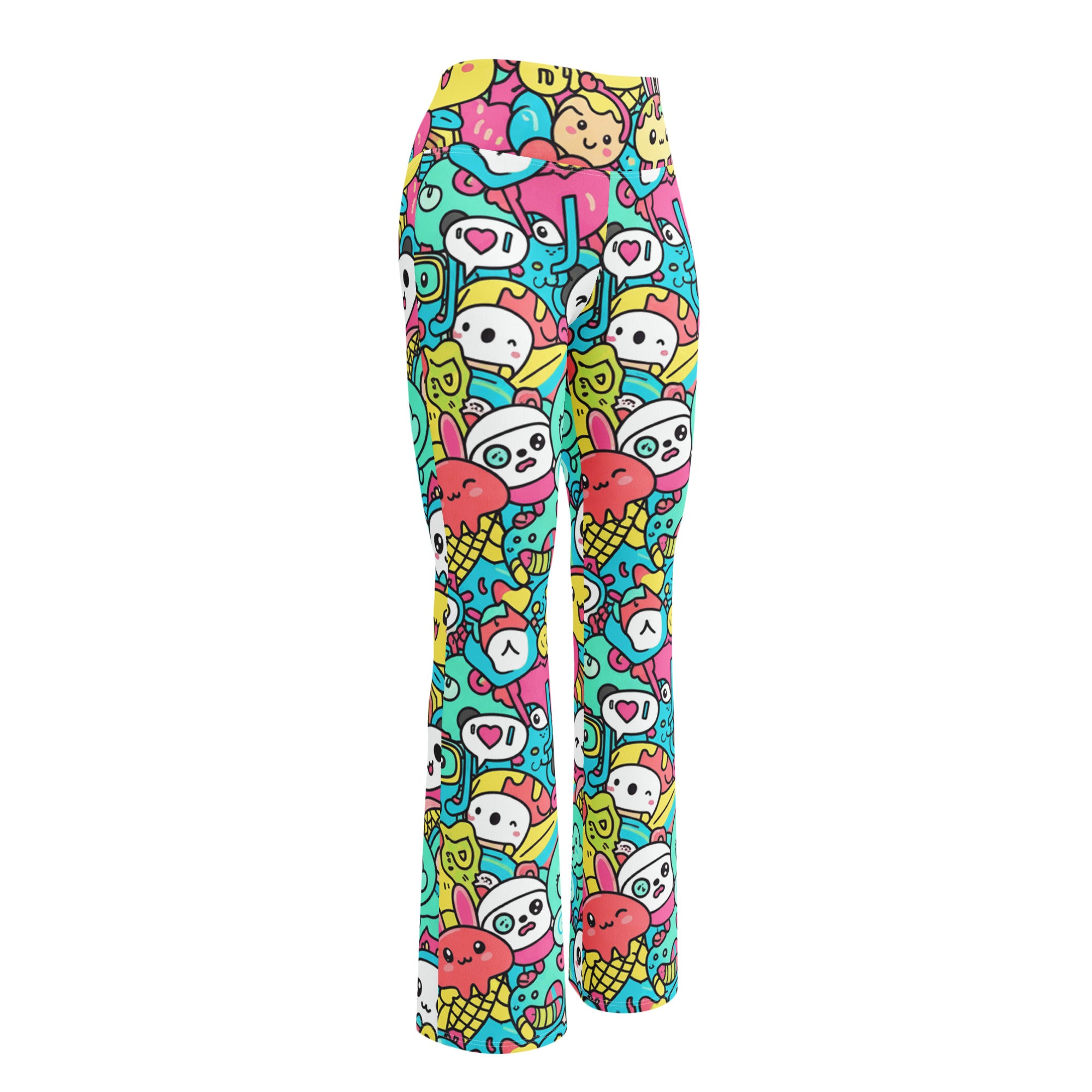 Kawaii Ocean Friends Flare Leggings | GearBunch