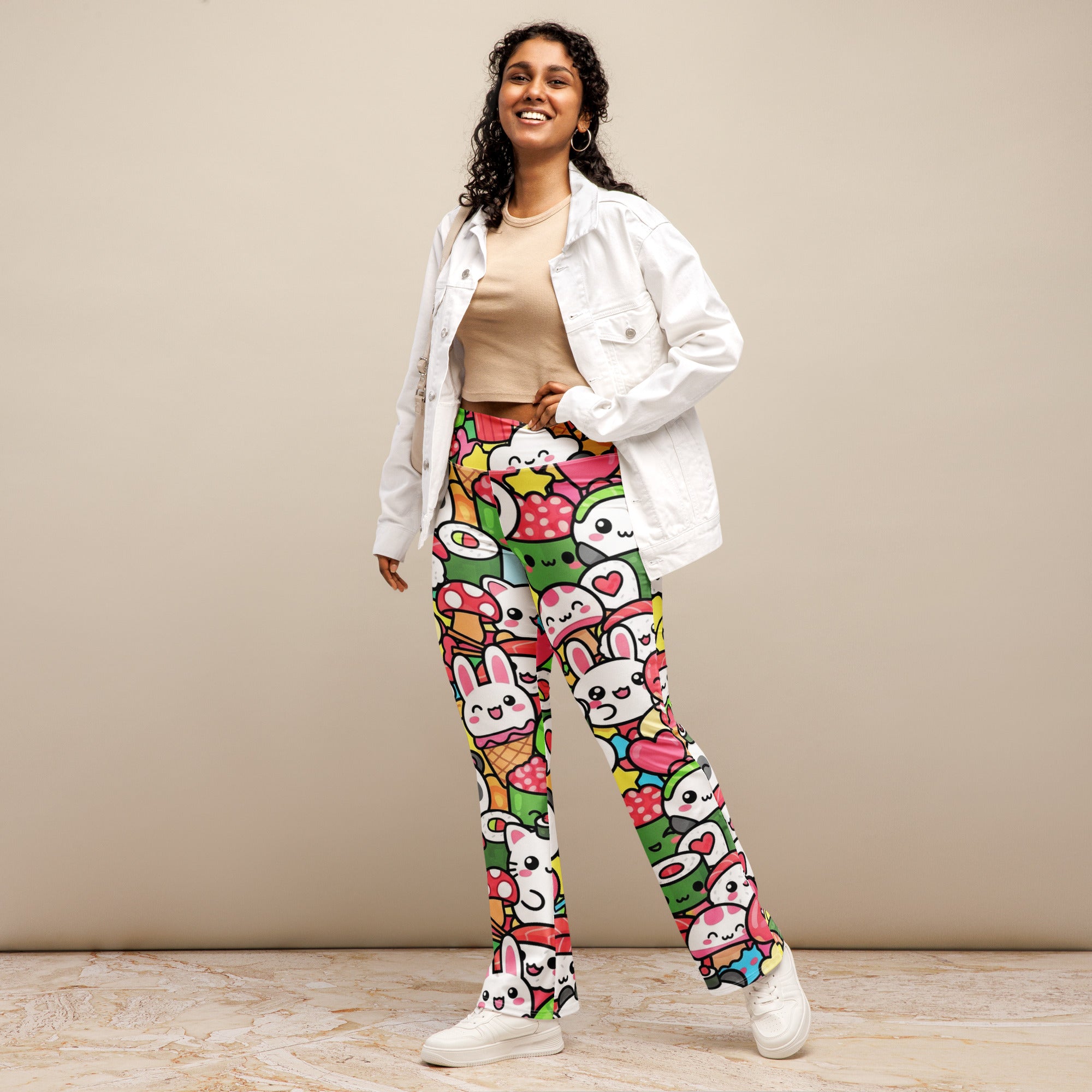 Kawaii Sushi Party Flare Leggings | GearBunch