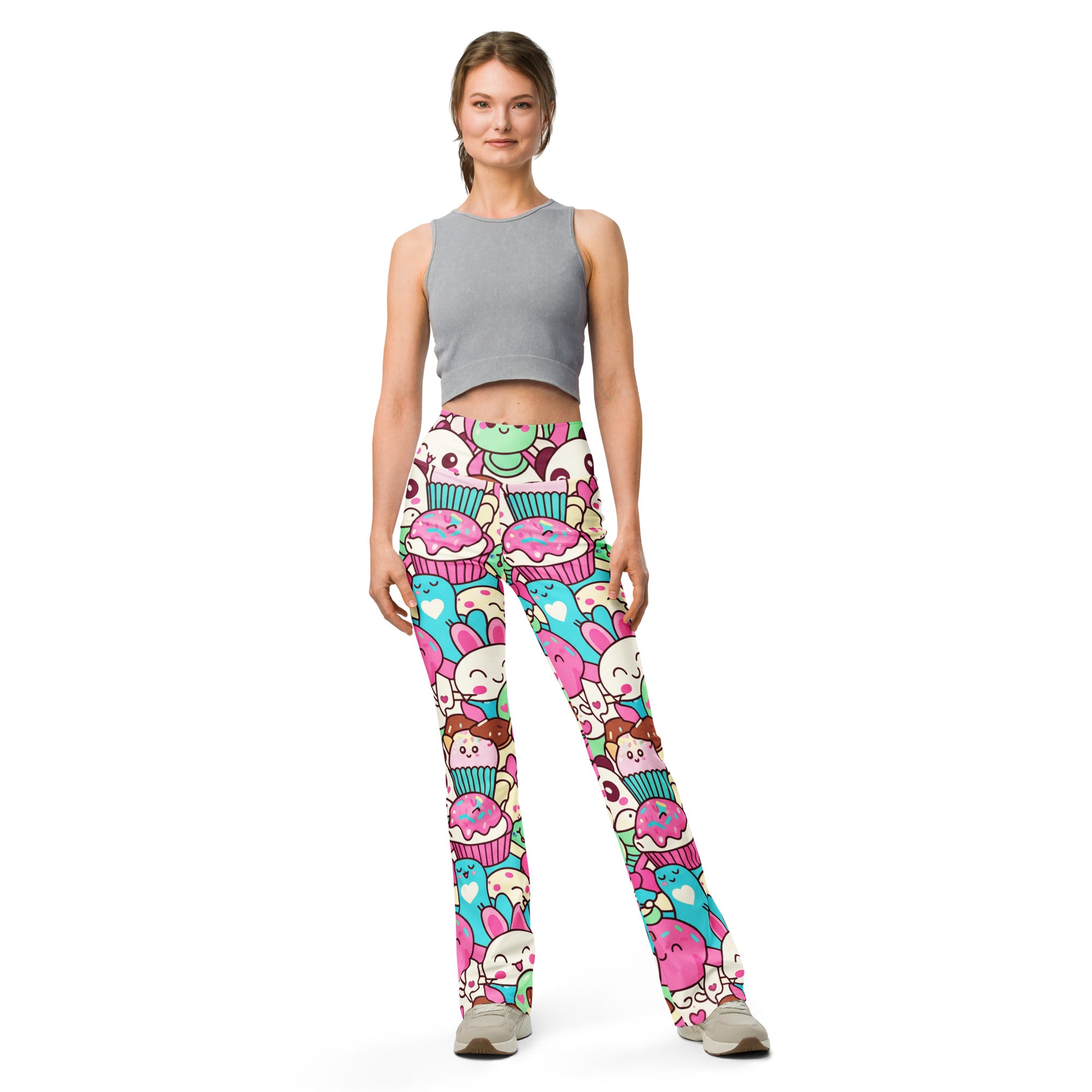 Kawaii Sweet Treats Flare Leggings | GearBunch