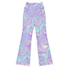 GearBunch Liquid Marble Unicorn Dream Flare Leggings with flowing pastel purple, pink, and blue swirl pattern.