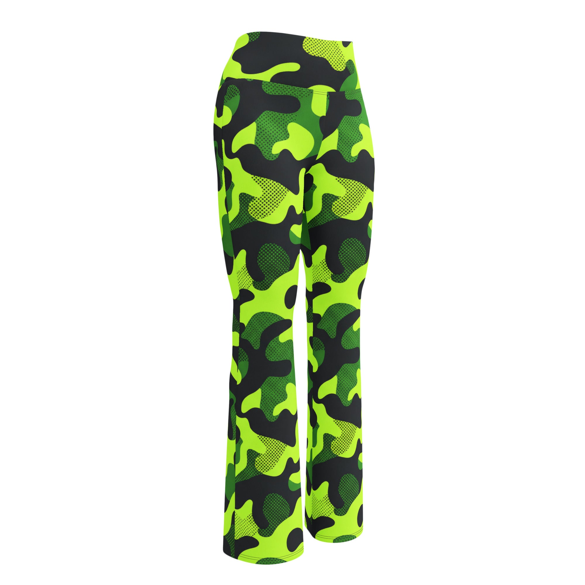 Neon Camo Flare Leggings | GearBunch
