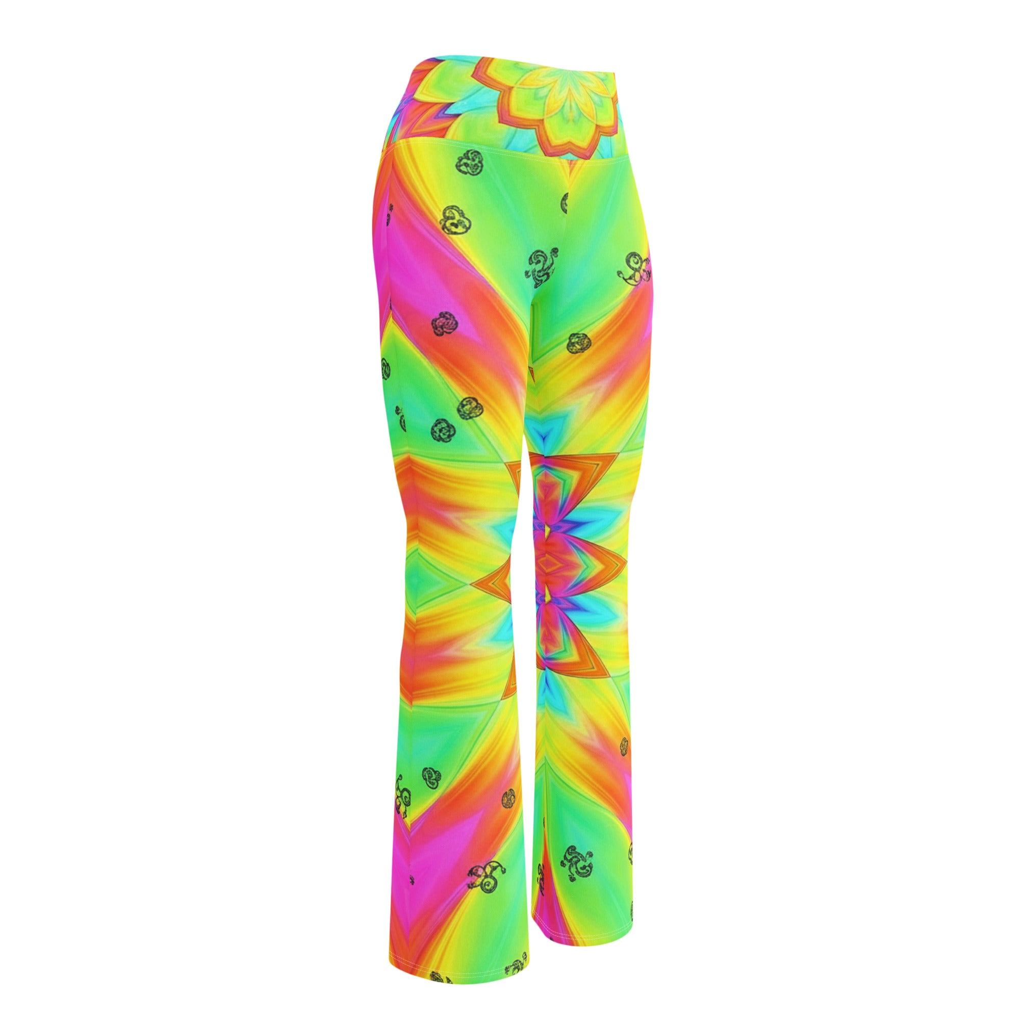 Psychedelic Acid Trip Flare Leggings | GearBunch
