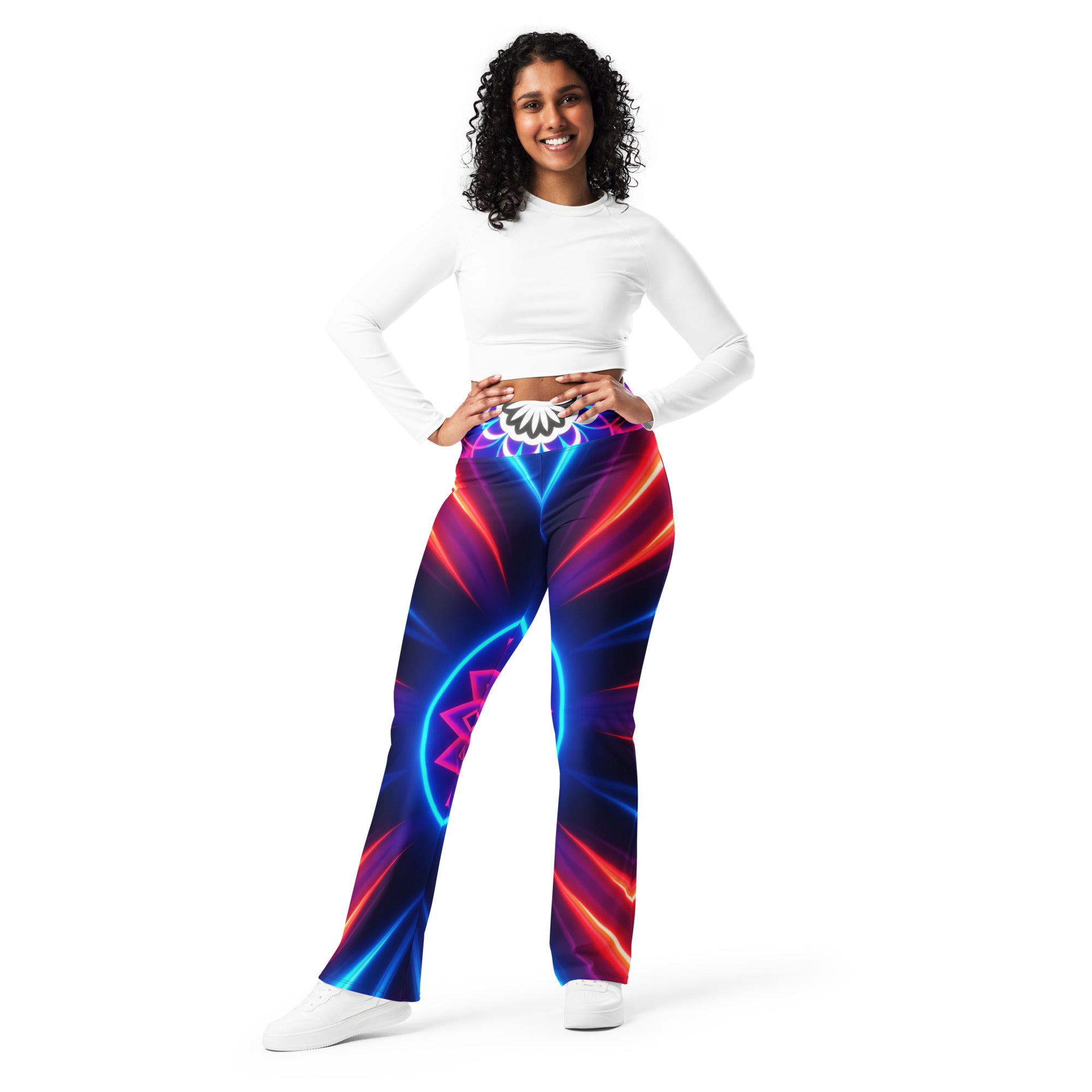 Psychedelic Supernova Flare Leggings | GearBunch