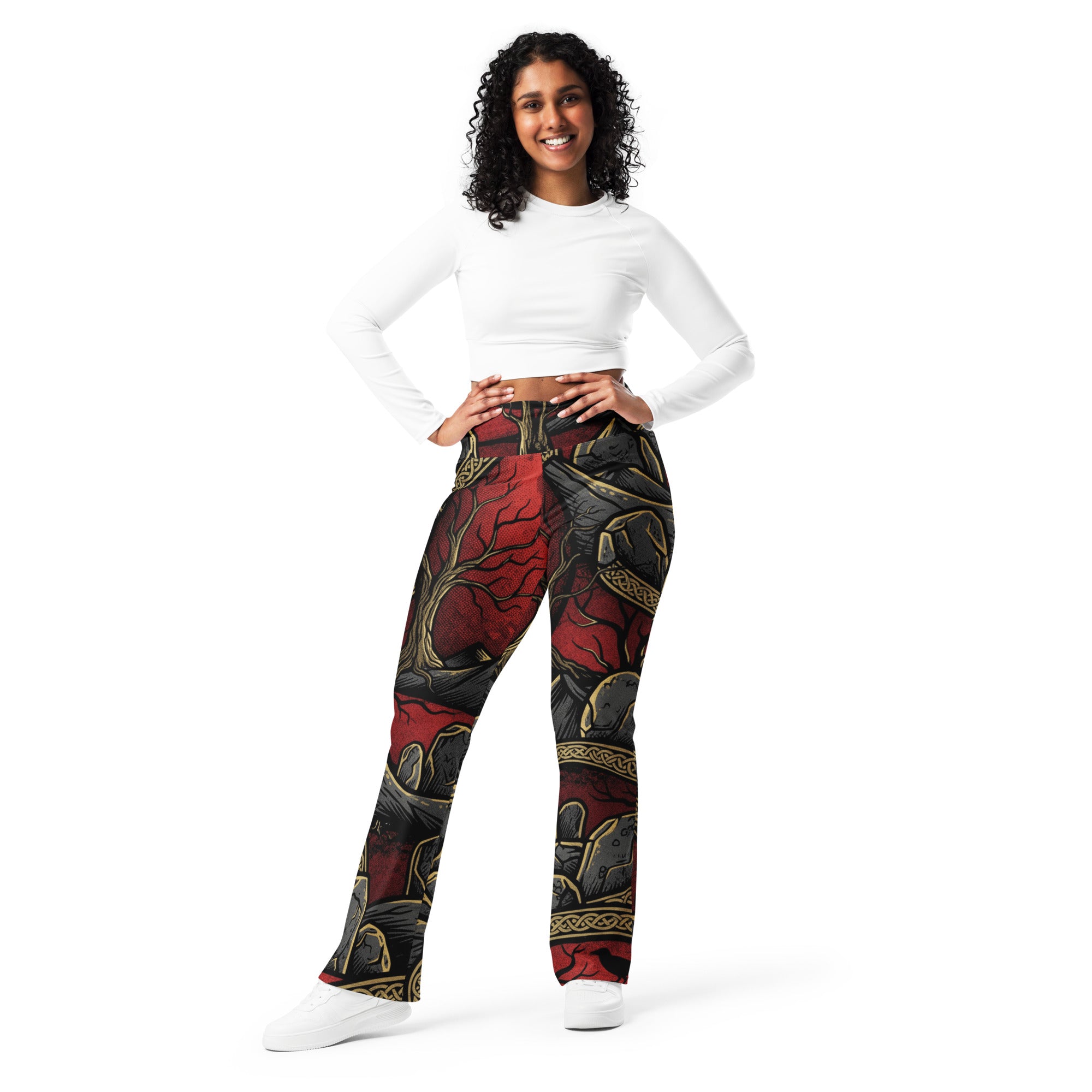 Samhain Blood Moon Flare Leggings | GearBunch
