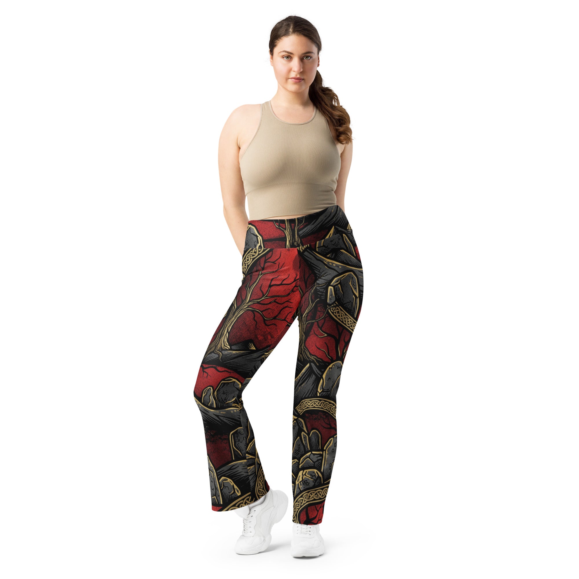 Samhain Blood Moon Flare Leggings | GearBunch