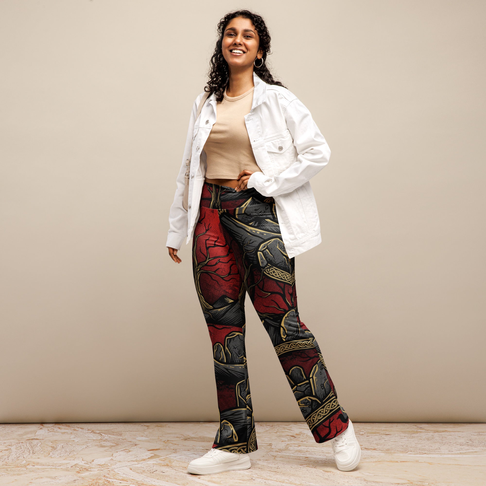 Samhain Blood Moon Flare Leggings | GearBunch