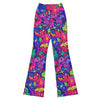 Main image of GearBunch Vibrant Dragon Fantasy Flare Leggings, showing vivid dragons in electric violet, emerald green, and fiery red.
