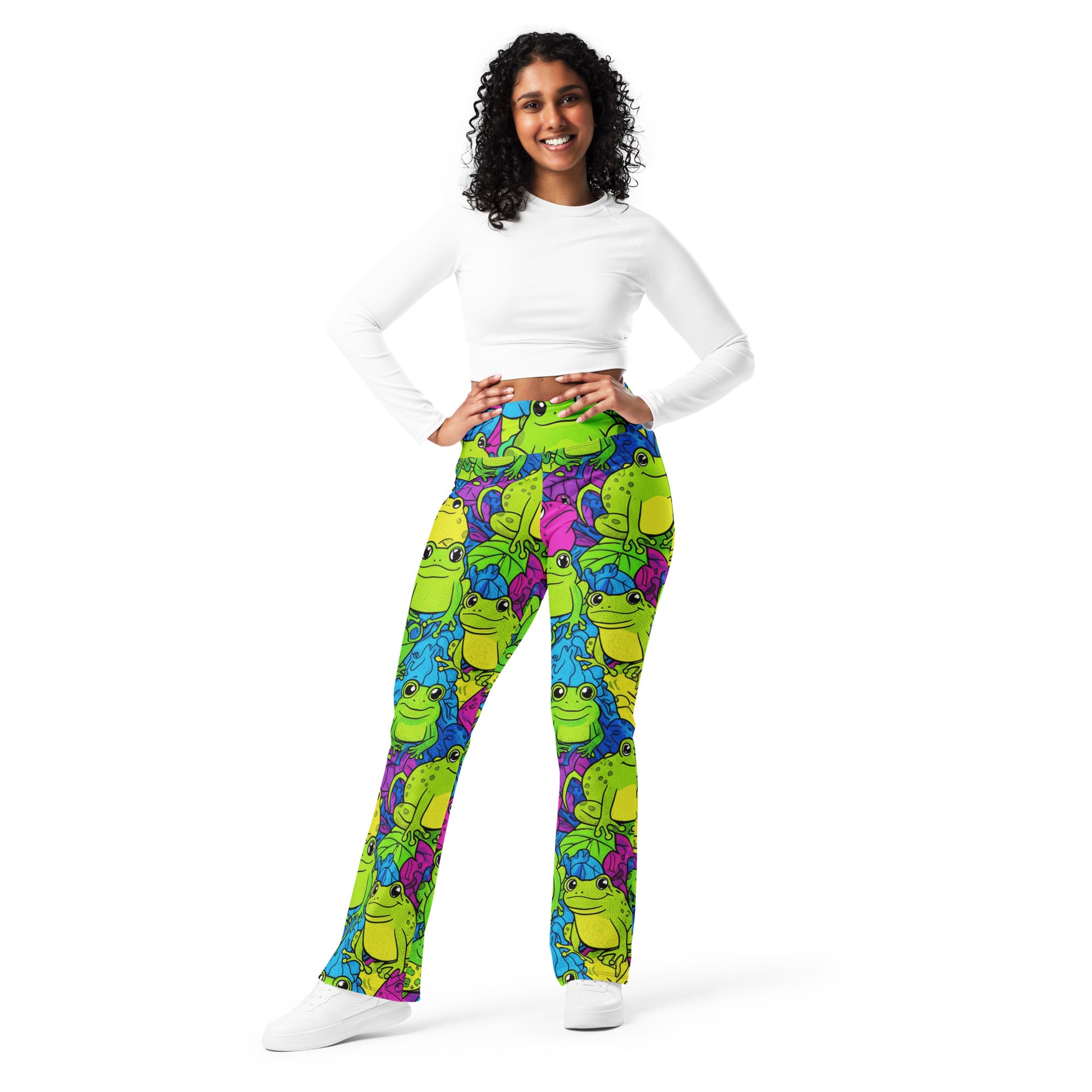 Vibrant Frog Pond Flare Leggings | GearBunch