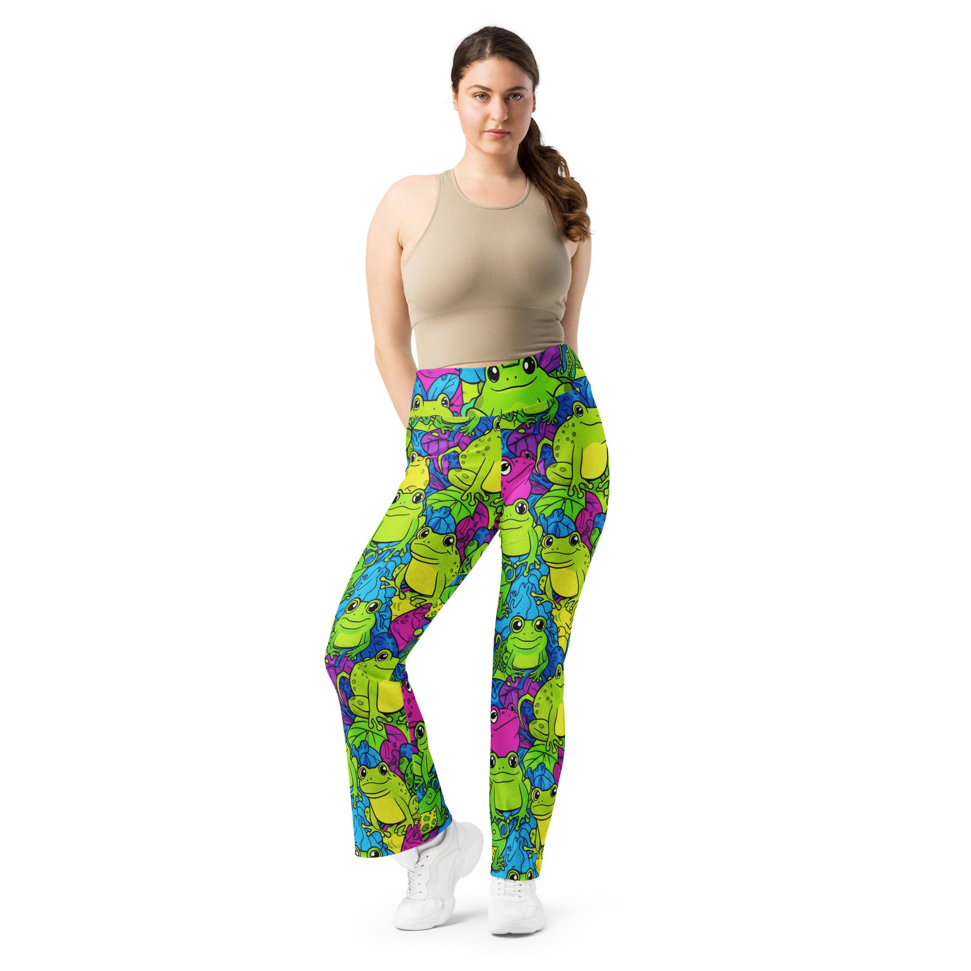 Vibrant Frog Pond Flare Leggings | GearBunch