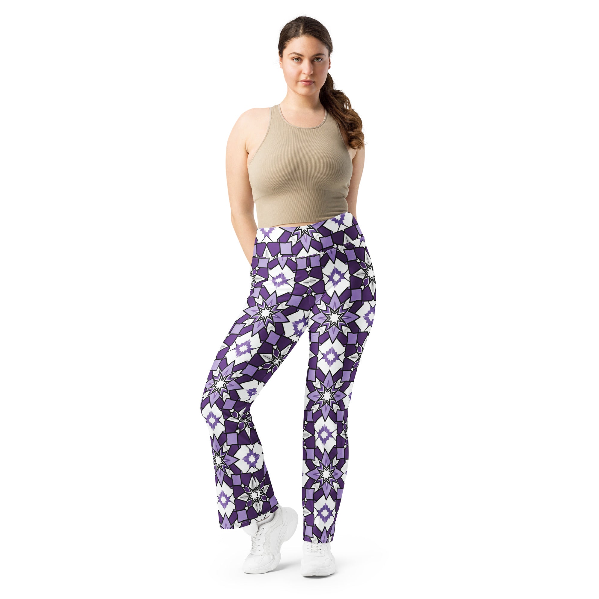 Zellige Amethyst Flare Leggings | GearBunch