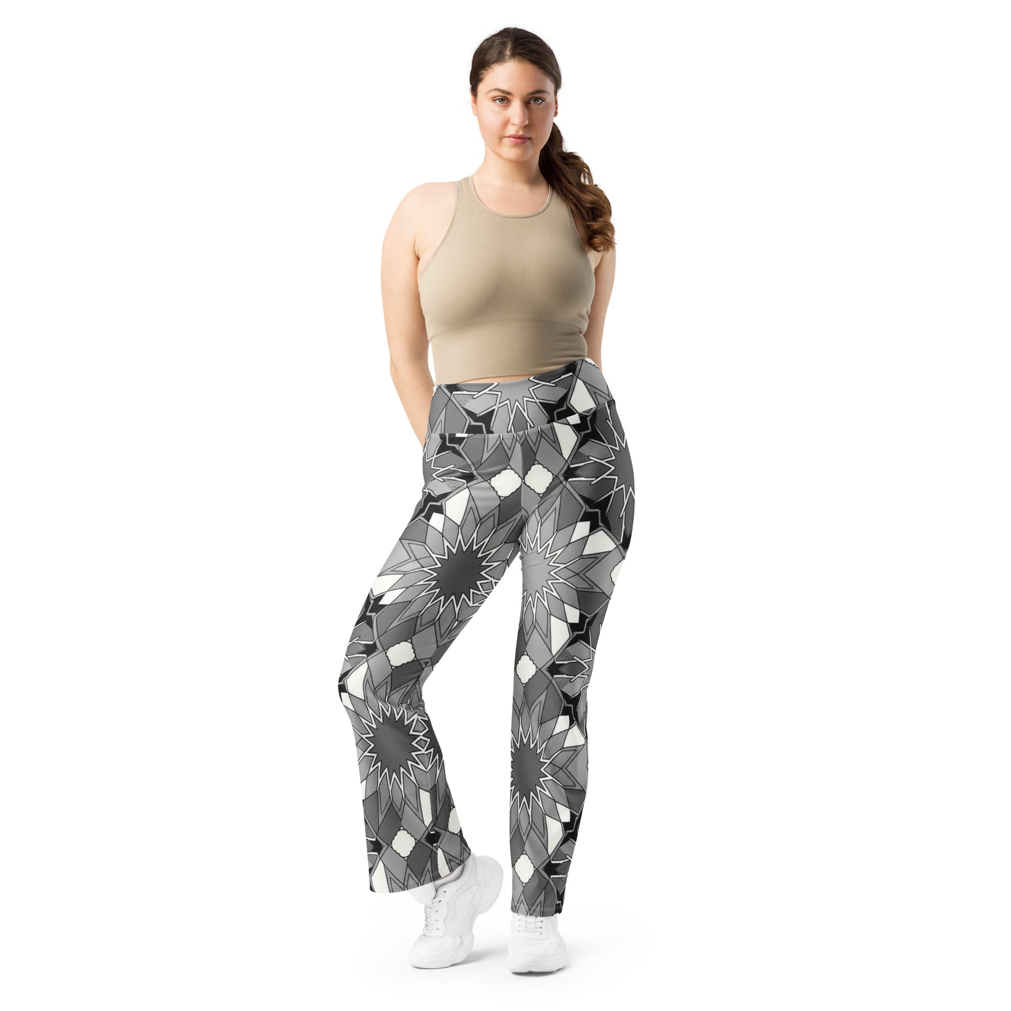 Zellige Monochrome Flare Leggings | GearBunch