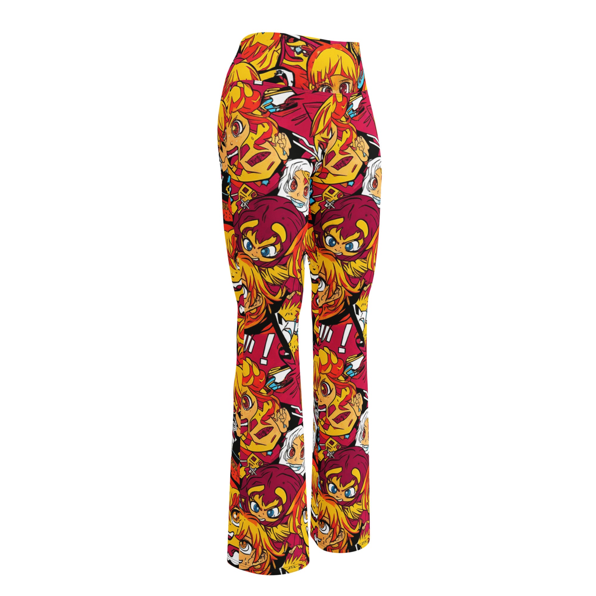 Anime Collage Fire Spirit Flare Leggings | GearBunch