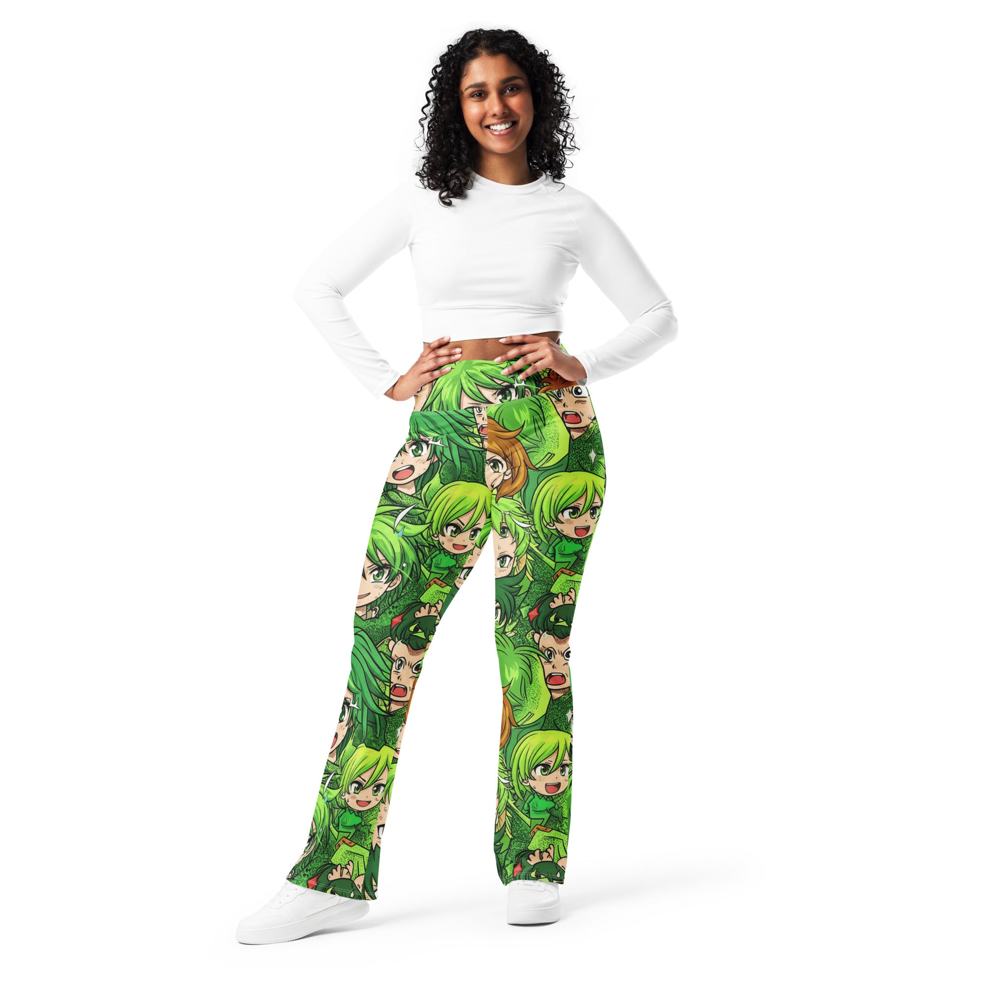 Anime Forest Spirit Flare Leggings | GearBunch