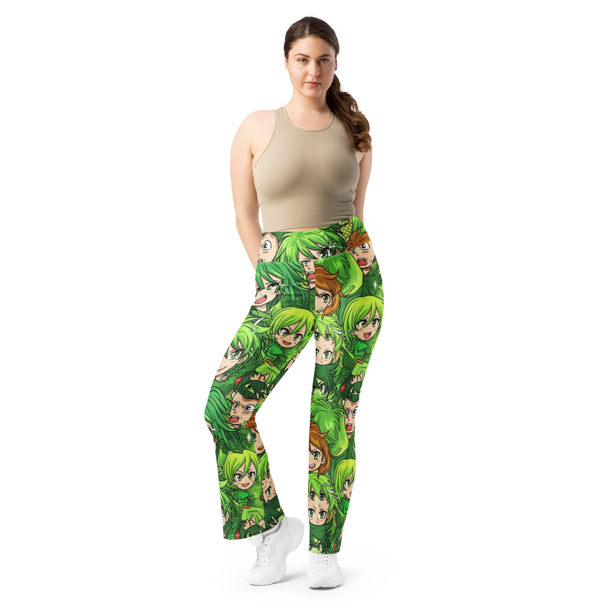 Anime Forest Spirit Flare Leggings | GearBunch