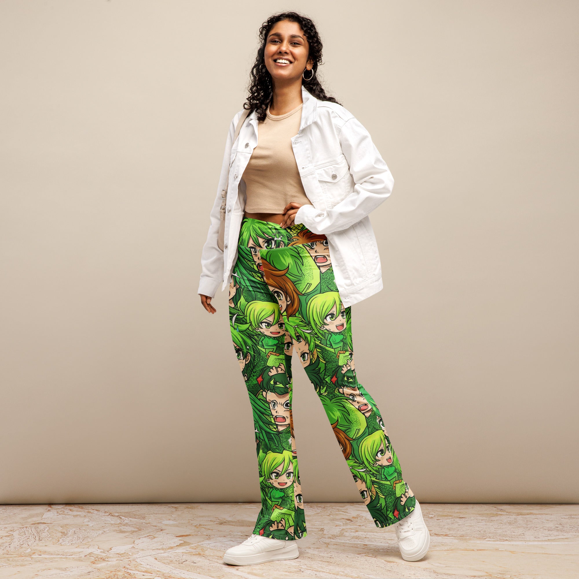 Anime Forest Spirit Flare Leggings | GearBunch