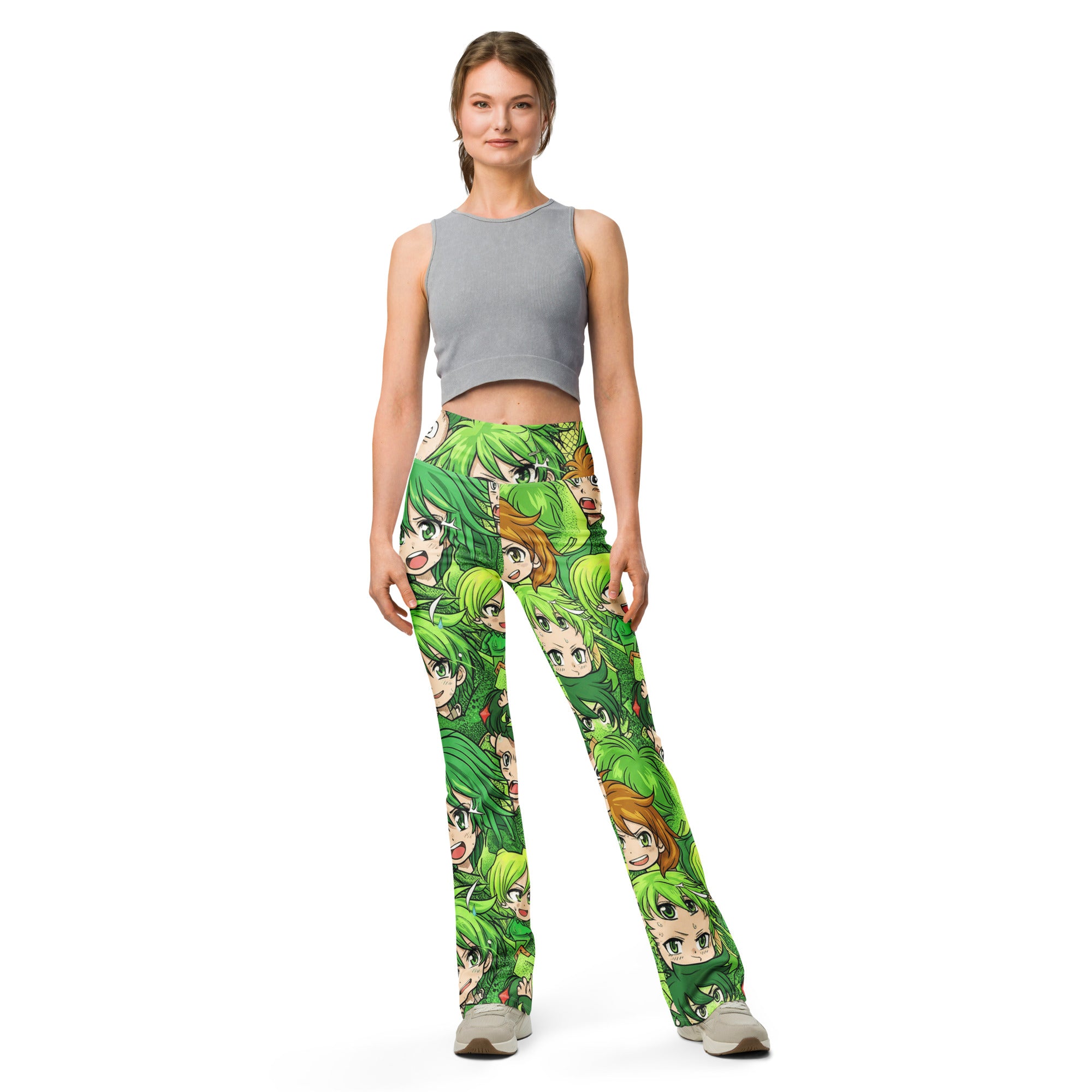 Anime Forest Spirit Flare Leggings | GearBunch