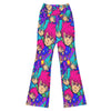 Vibrant Anime Collage Galaxy Hero Flare Leggings from GearBunch. Dynamic print with electric purple, hot pink, and gold.