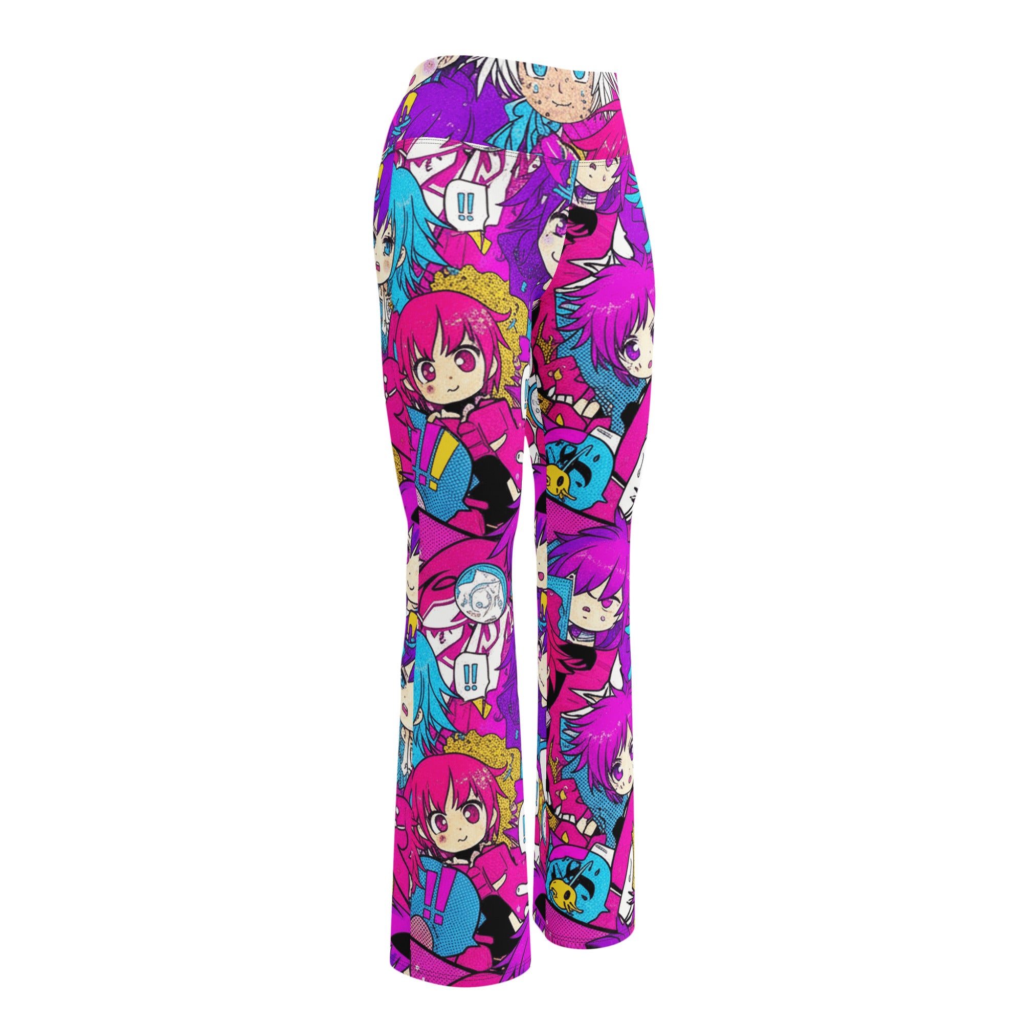 Anime Collage Pop Idol Flare Leggings | GearBunch