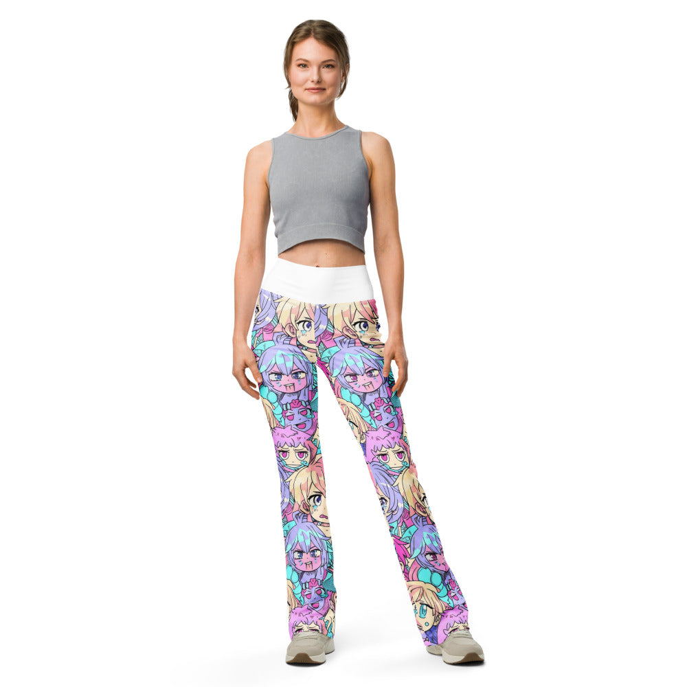 Flare leggings front view | GearBunch