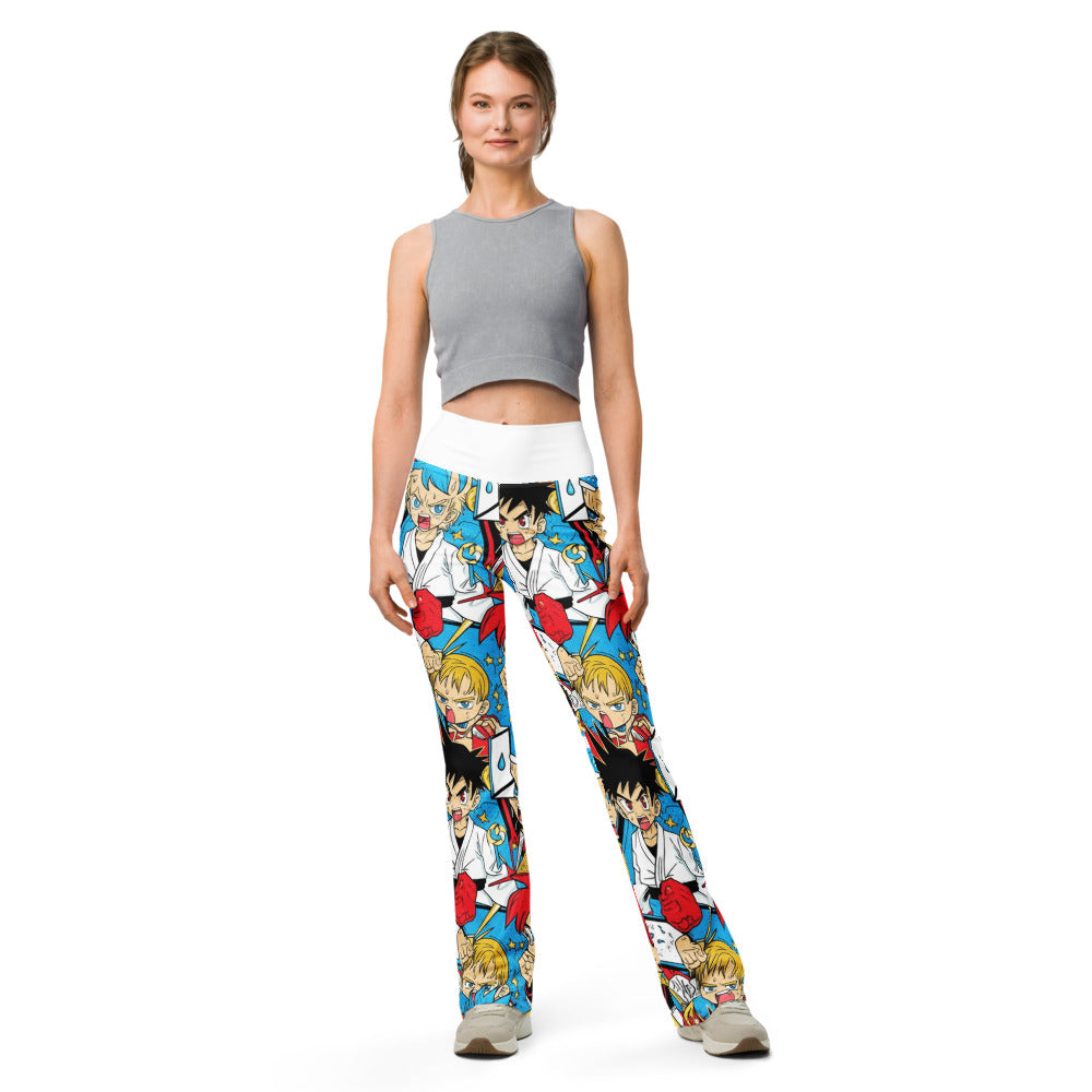 Flare leggings front view | GearBunch