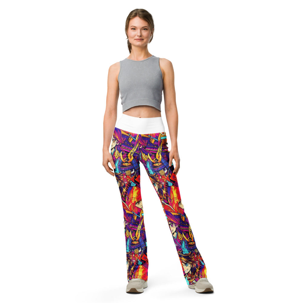 Flare leggings front view | GearBunch
