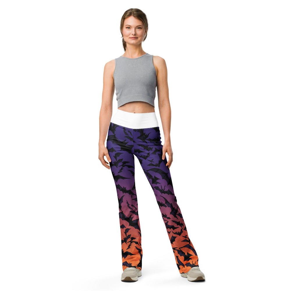 Flare leggings front view | GearBunch
