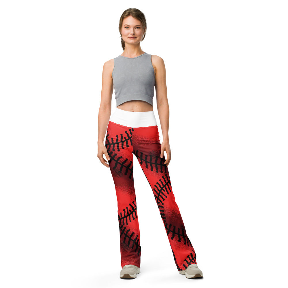 Flare leggings front view | GearBunch