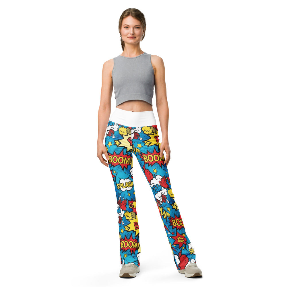 Flare leggings front view | GearBunch