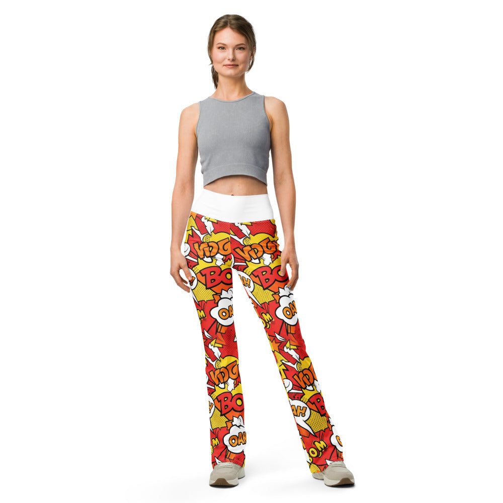 Flare leggings front view | GearBunch