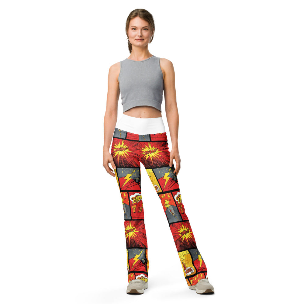 Flare leggings front view | GearBunch