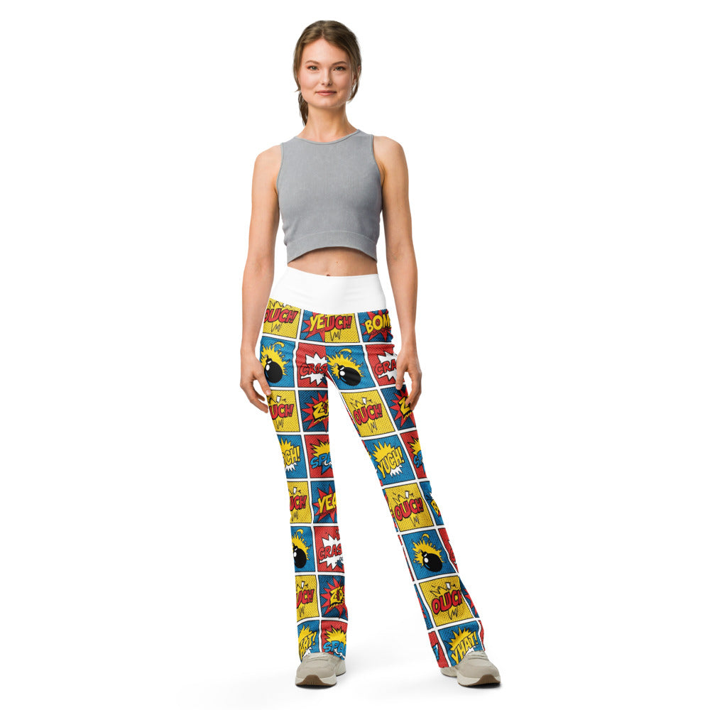 Flare leggings front view | GearBunch