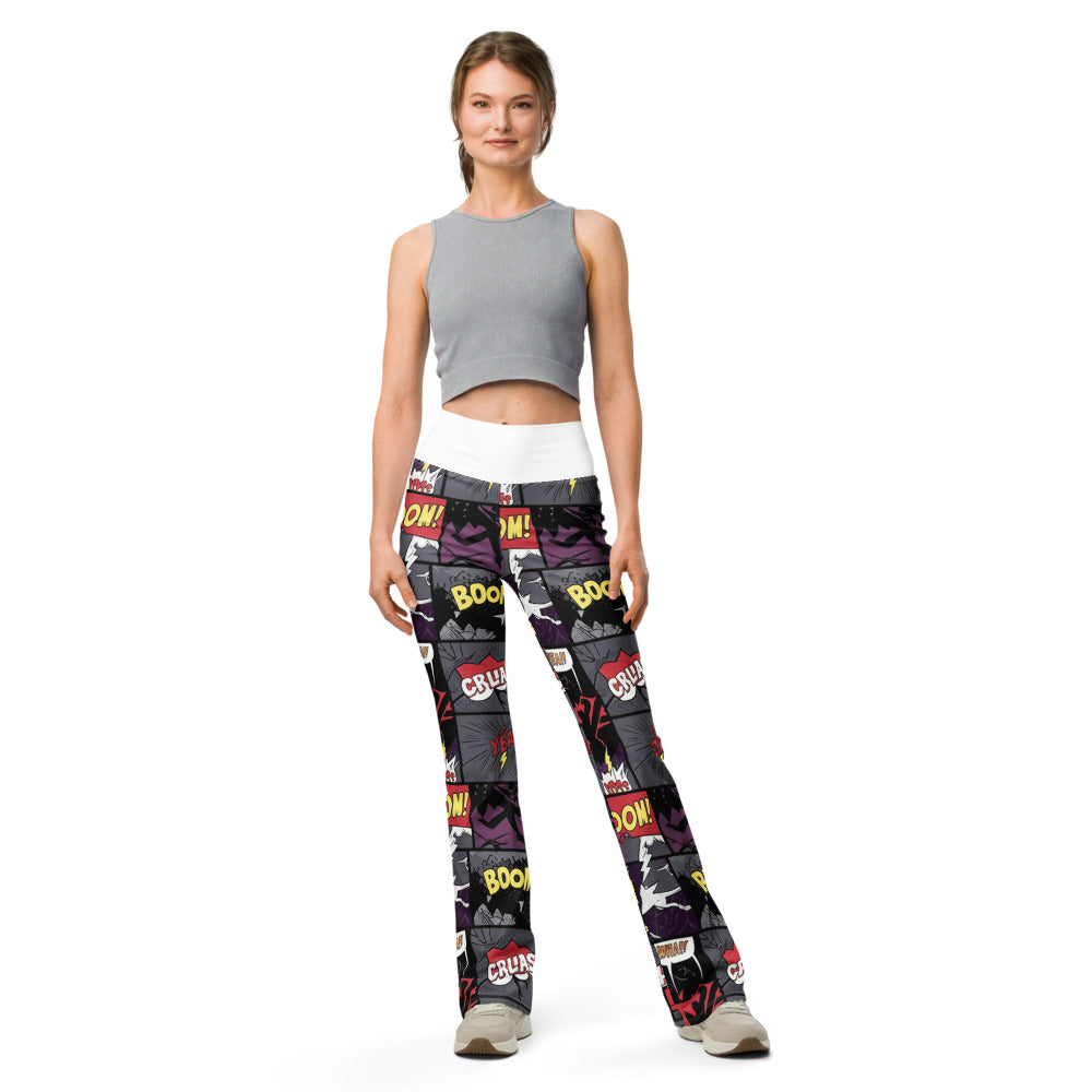 Flare leggings front view | GearBunch