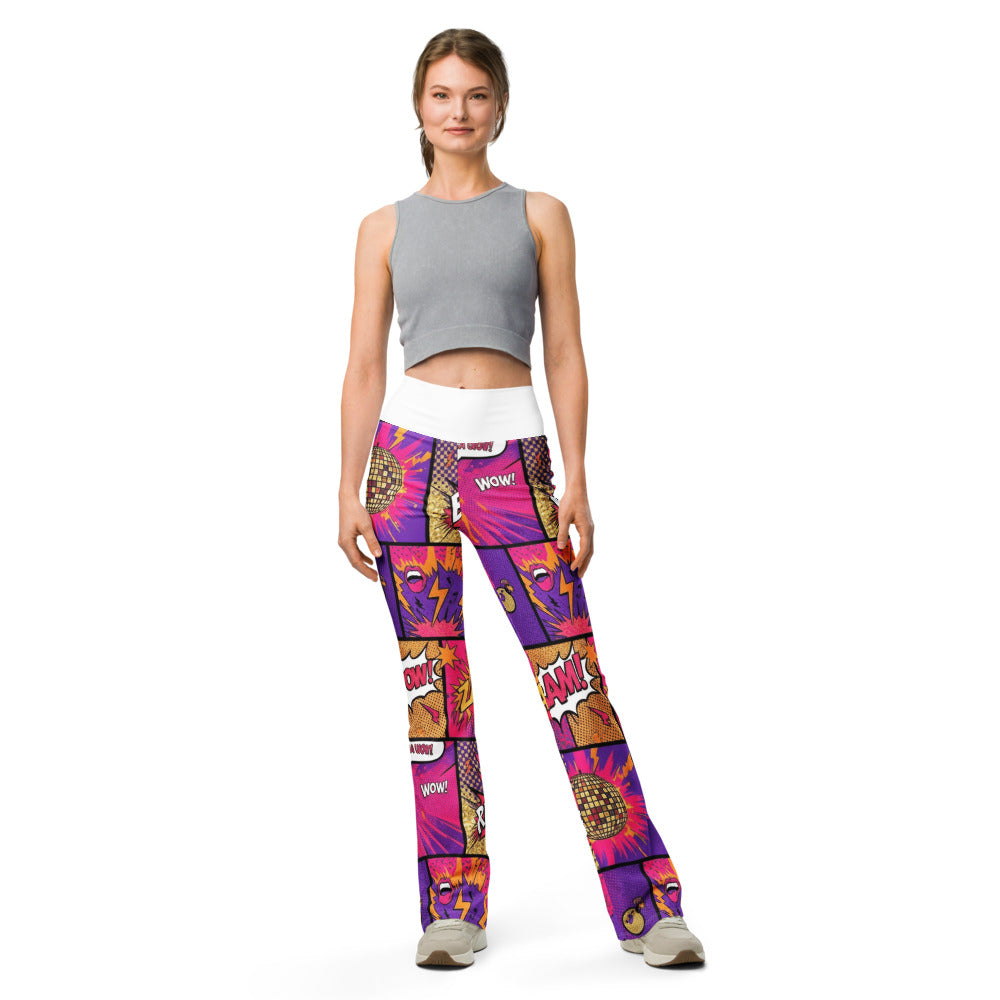 Flare leggings front view | GearBunch