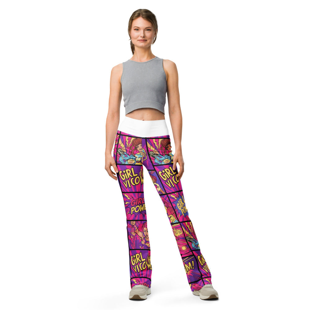Flare leggings front view | GearBunch