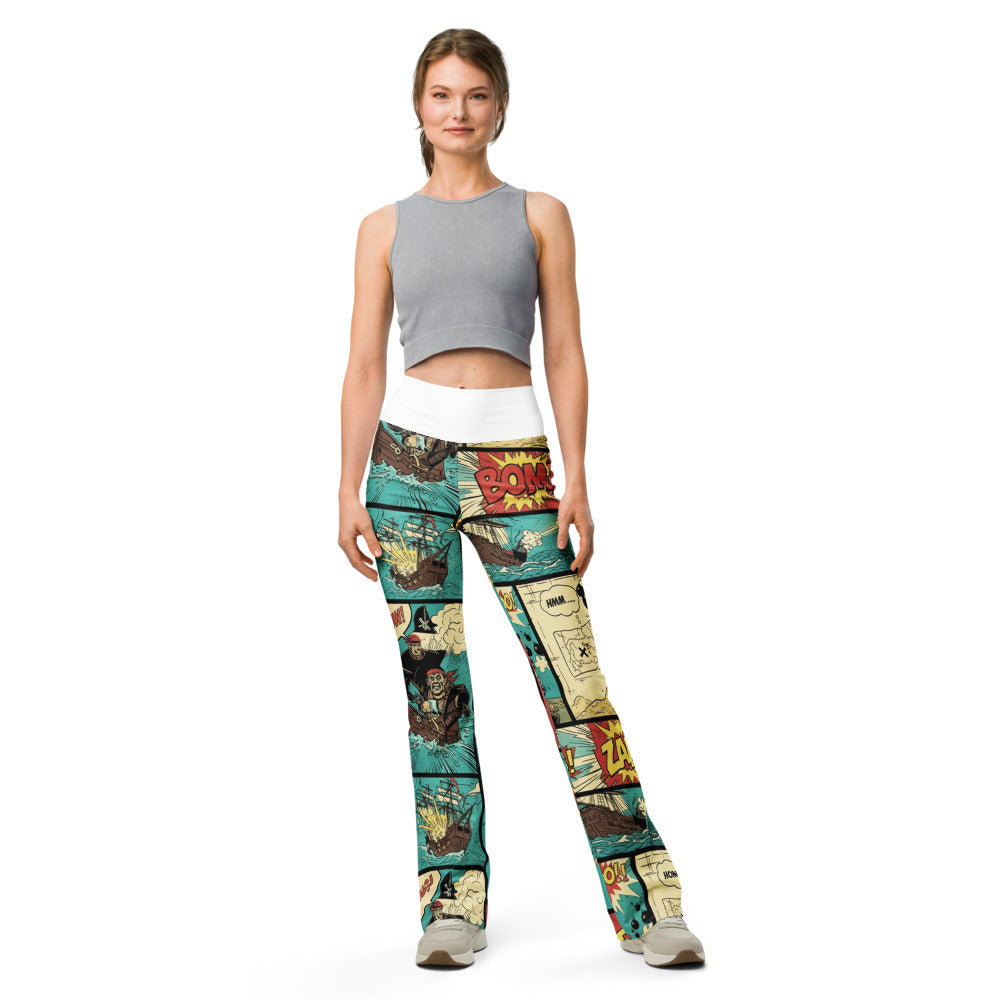 Flare leggings front view | GearBunch