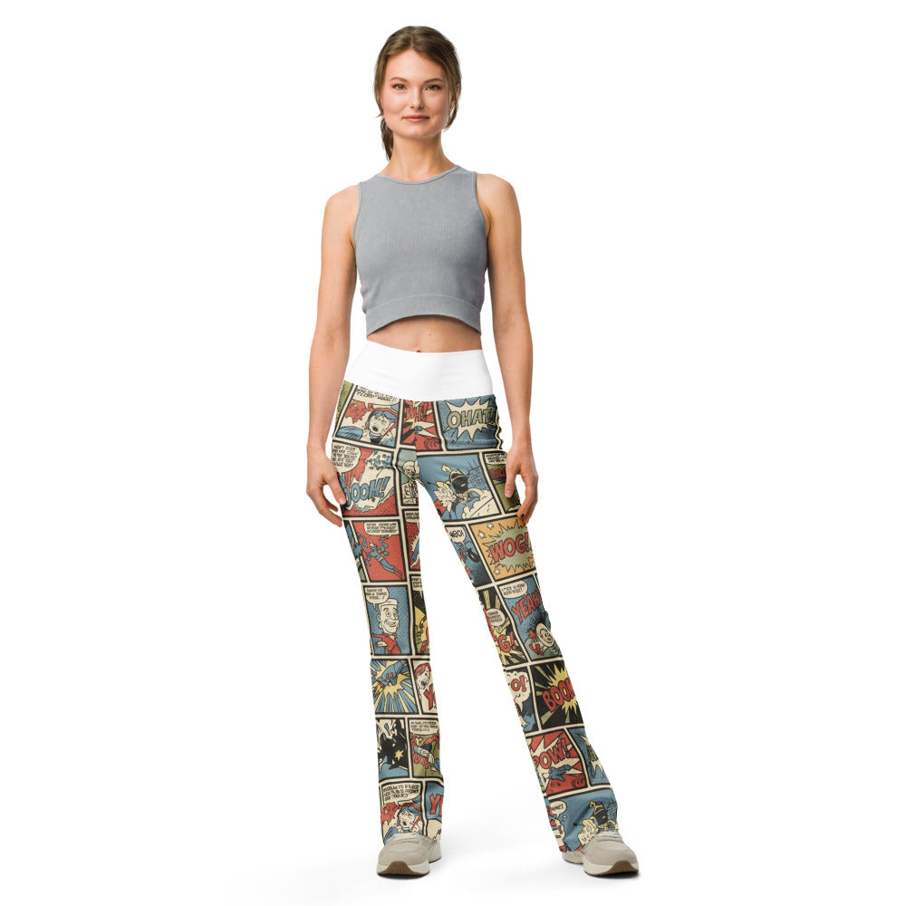 Flare leggings front view | GearBunch