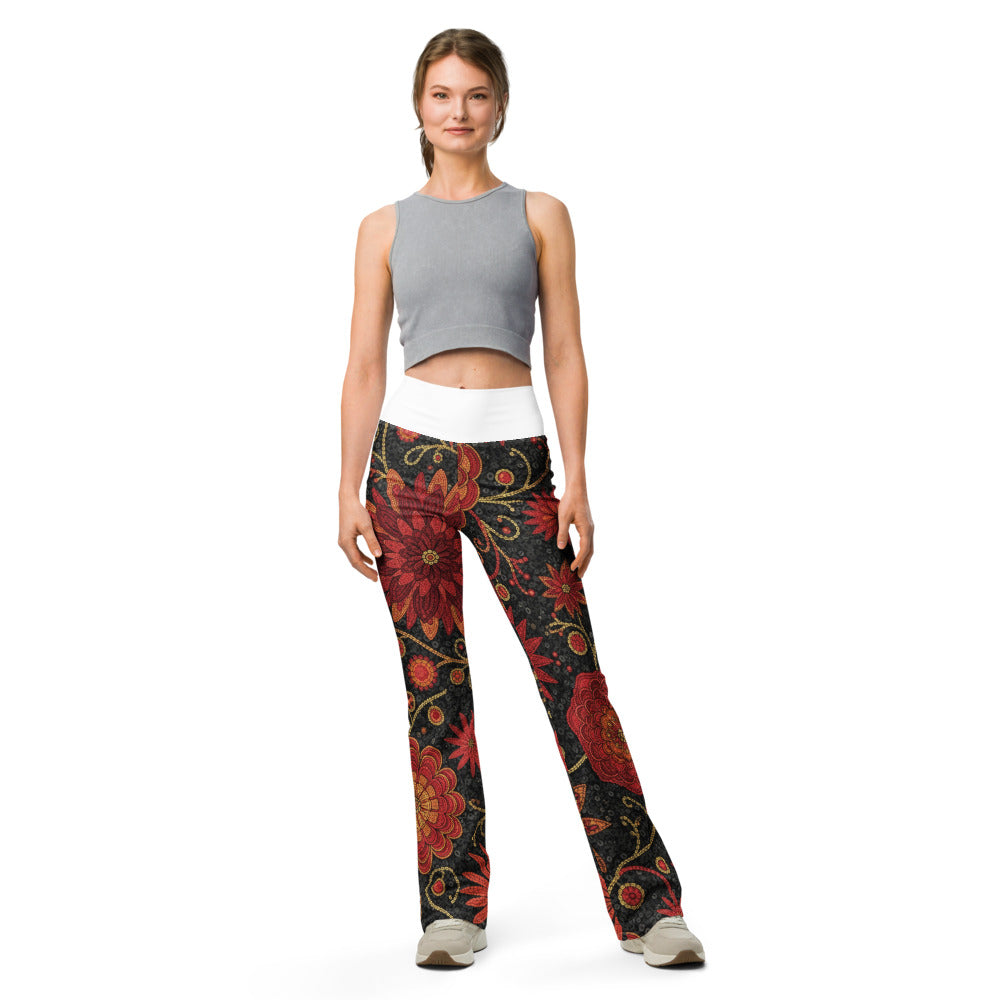 Flare leggings front view | GearBunch
