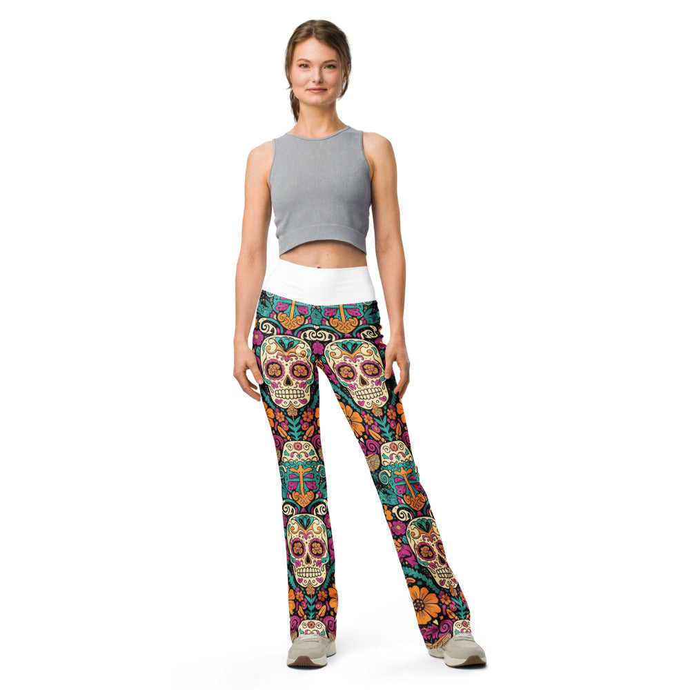Flare leggings front view | GearBunch