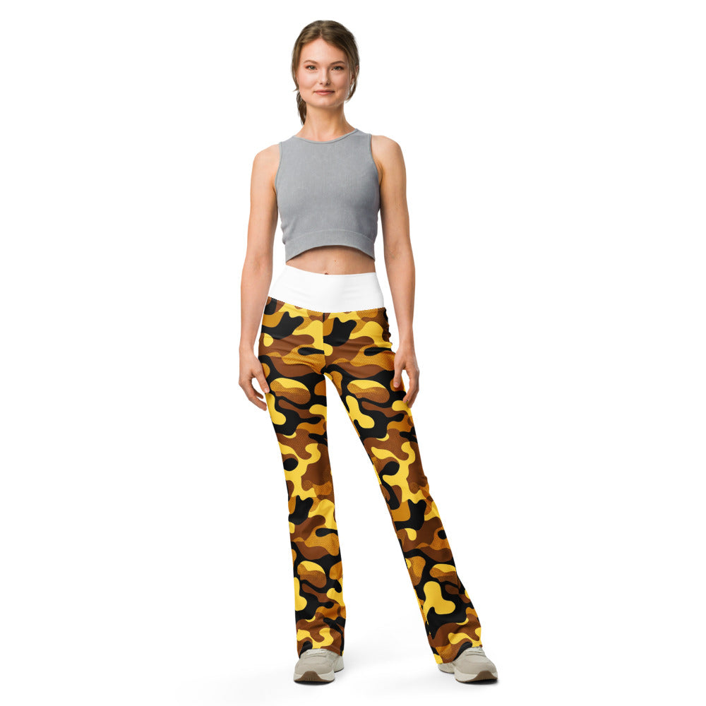 Flare leggings front view | GearBunch